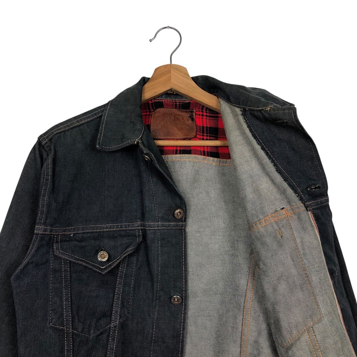 Japanese Brand 📌Vintage Biker Denim Jacket Trucker Tar Dush Issey Miyake Size US M / EU 48-50 / 2 - 13 Thumbnail