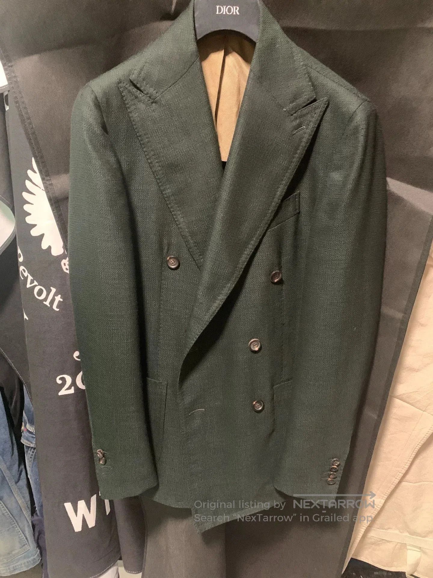 Stile Latino stylish dark green wool blazer. Size US M / EU 48-50 / 2 - 2 Thumbnail