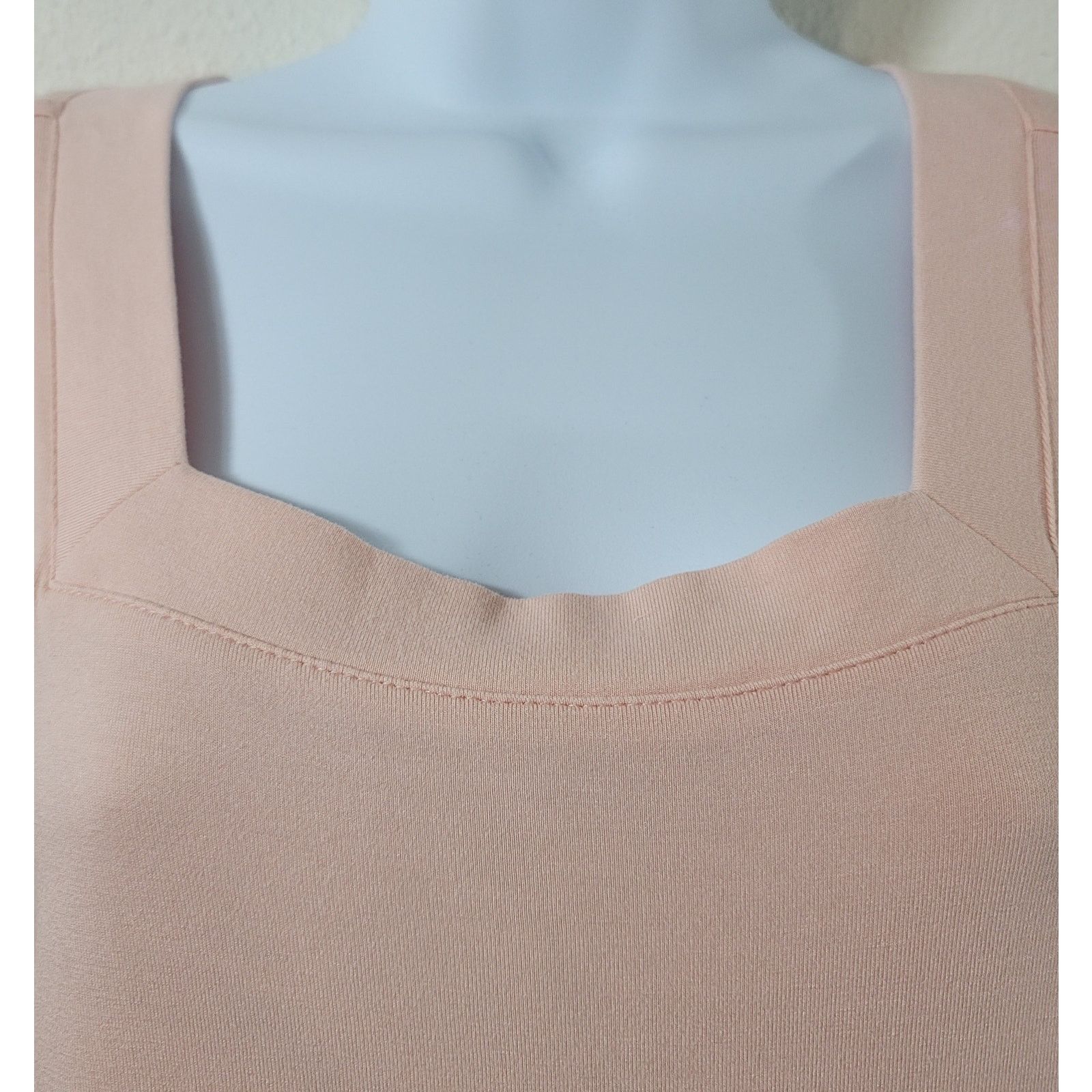 Chicos Chico's Pink Salmon Square Neck Dolman Sleeve Top 1 Medium Size M / US 6-8 / IT 42-44 - 6 Thumbnail