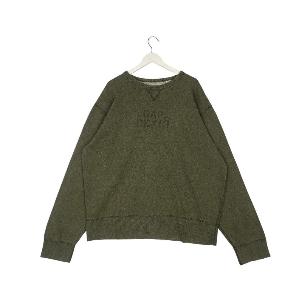 Designer × Vintage vintage Hoodie/sweater Gap denim Green military army Size US XXL / EU 58 / 5 - 1 Thumbnail