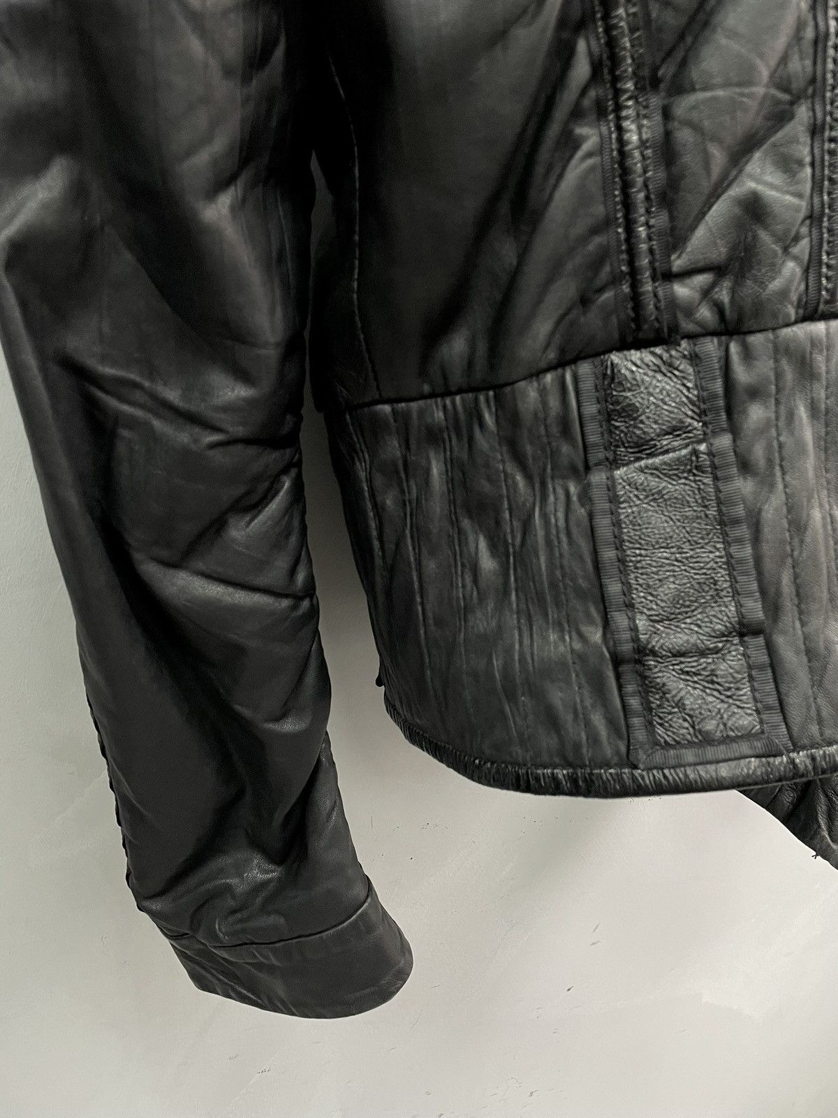 14th Addiction cropped with pockets Jacket Gothic leather Biker Avantgarde Size US S / EU 44-46 / 1 - 12 Thumbnail
