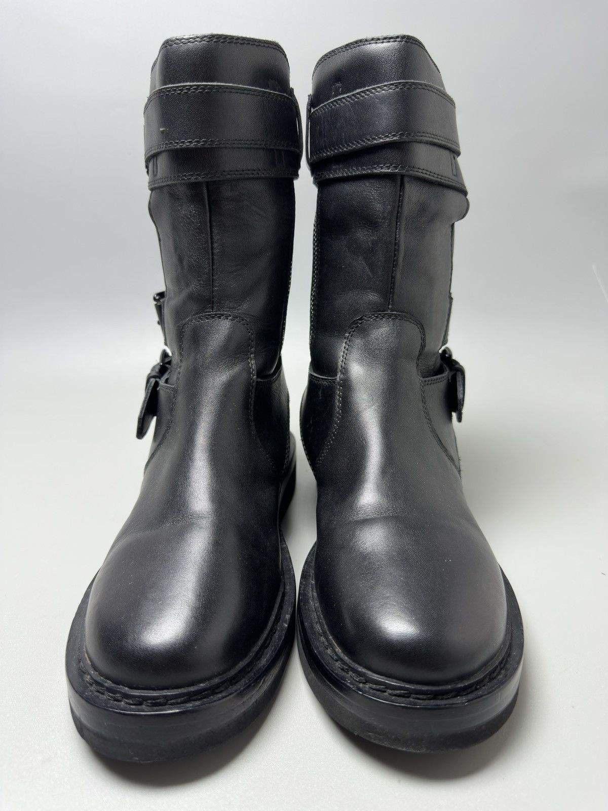 Ann Demeulemeester Ann Demeulemeester— Leather Moto Biker Boots Size US 5 / IT 35 - 5 Thumbnail