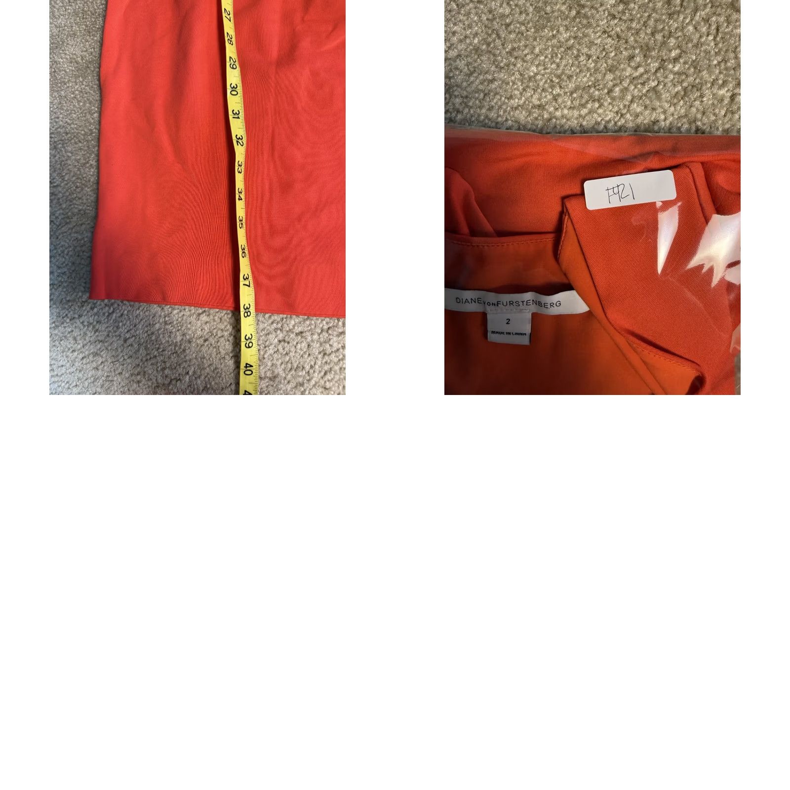 Diane von Furstenberg Diane von Furstenberg Dress Womens 2 Red Midi Size Cocktail Business F421 Size XS / US 0-2 / IT 36-38 - 9 Thumbnail