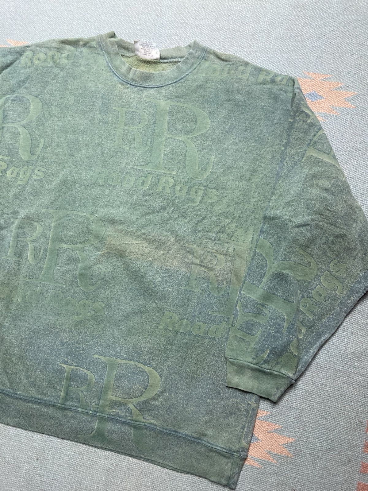 Vintage 90s crewneck sweatshirt road rags all over print cotton L Size US L / EU 52-54 / 3 - 2 Thumbnail