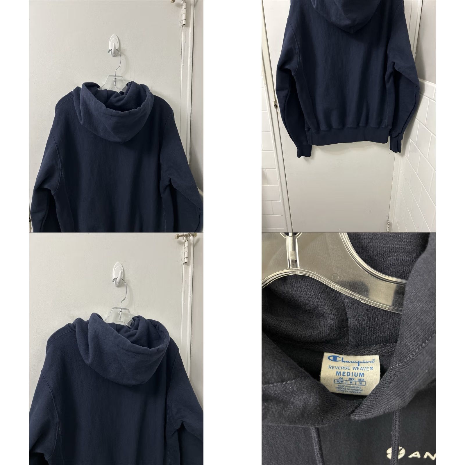 Champion Champion Hoodie Mens M Navy Blue Sweatshirt Pullover L/S Size US M / EU 48-50 / 2 - 8 Thumbnail
