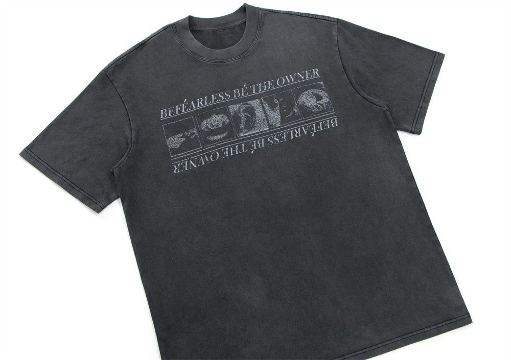 Japanese Brand × Vintage Men's distressed washed cotton T-shirt with pattern letters Size US M / EU 48-50 / 2 - 3 Thumbnail