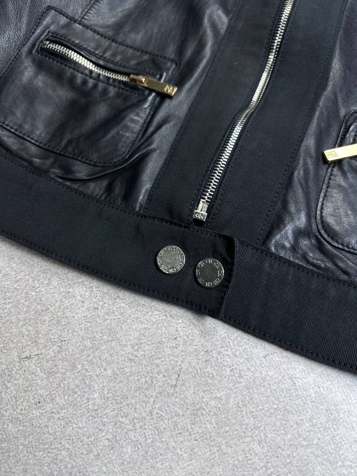 Carolina Herrera Carolina Herrera CH Womans Leather Jacket Size S / US 4 / IT 40 - 4 Thumbnail