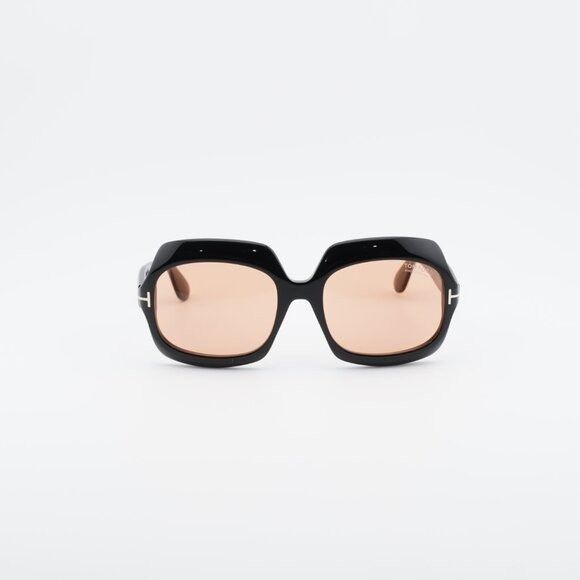 Tom Ford Tom Ford Ren FT1155 05E Sunglasses Black Square Frame Size ONE SIZE - 6 Thumbnail