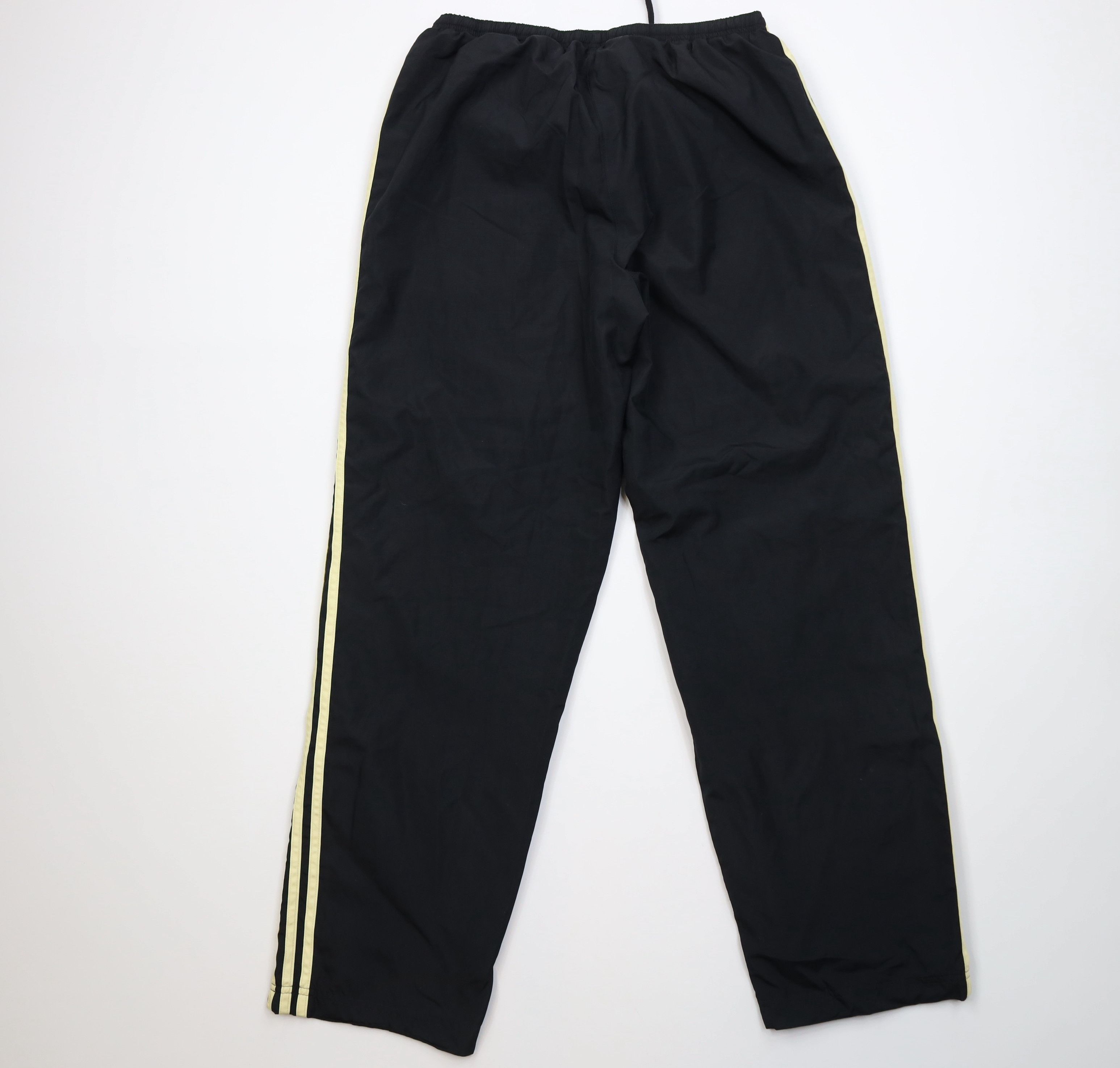 Adidas Vintage Y2K Adidas Striped Lined Wide Leg Windbreaker Pants Size 30" / US 8 / IT 44 - 10 Thumbnail