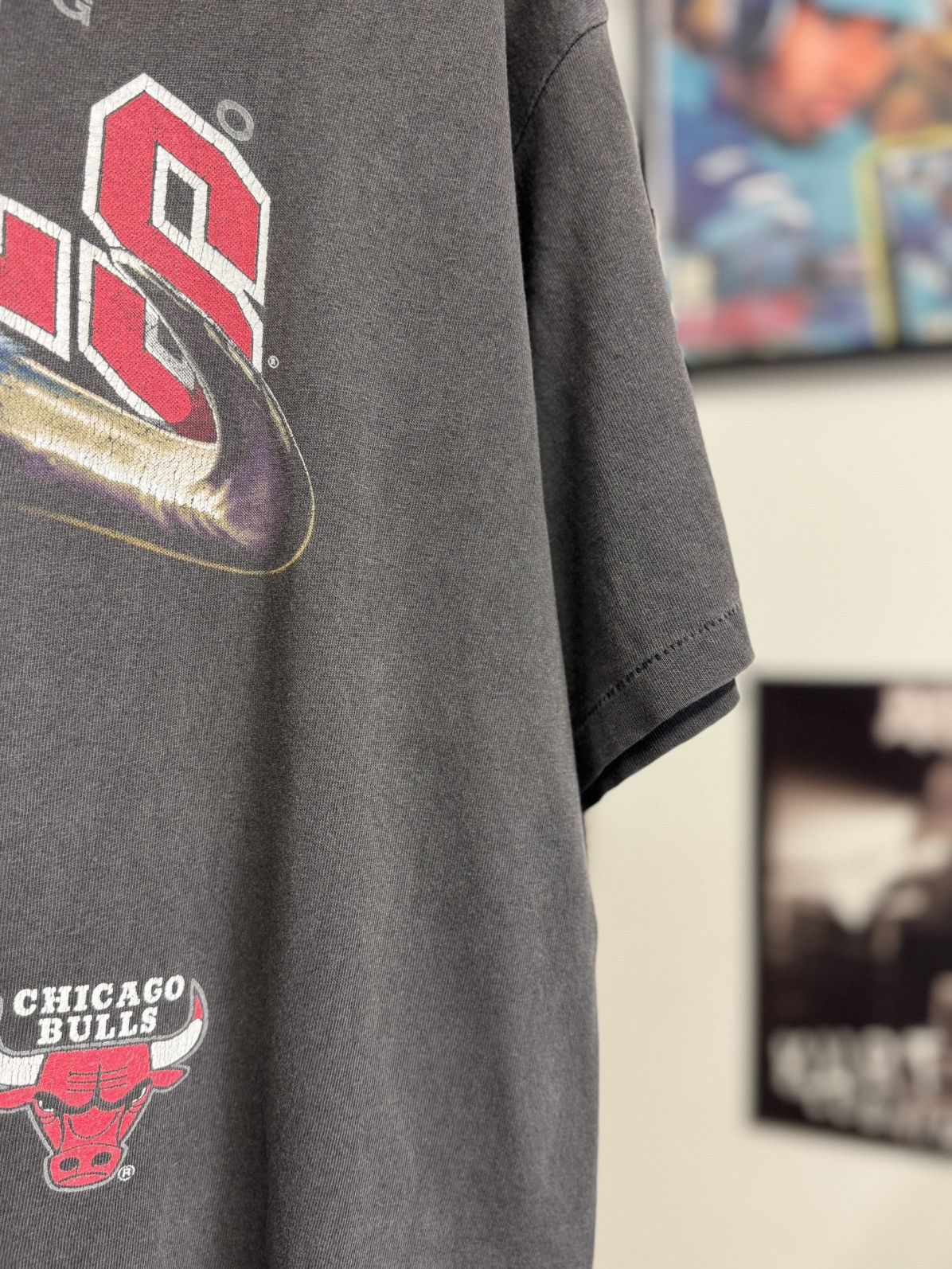 Vintage Rare 1991 Bulls NBA t-shirt FADED