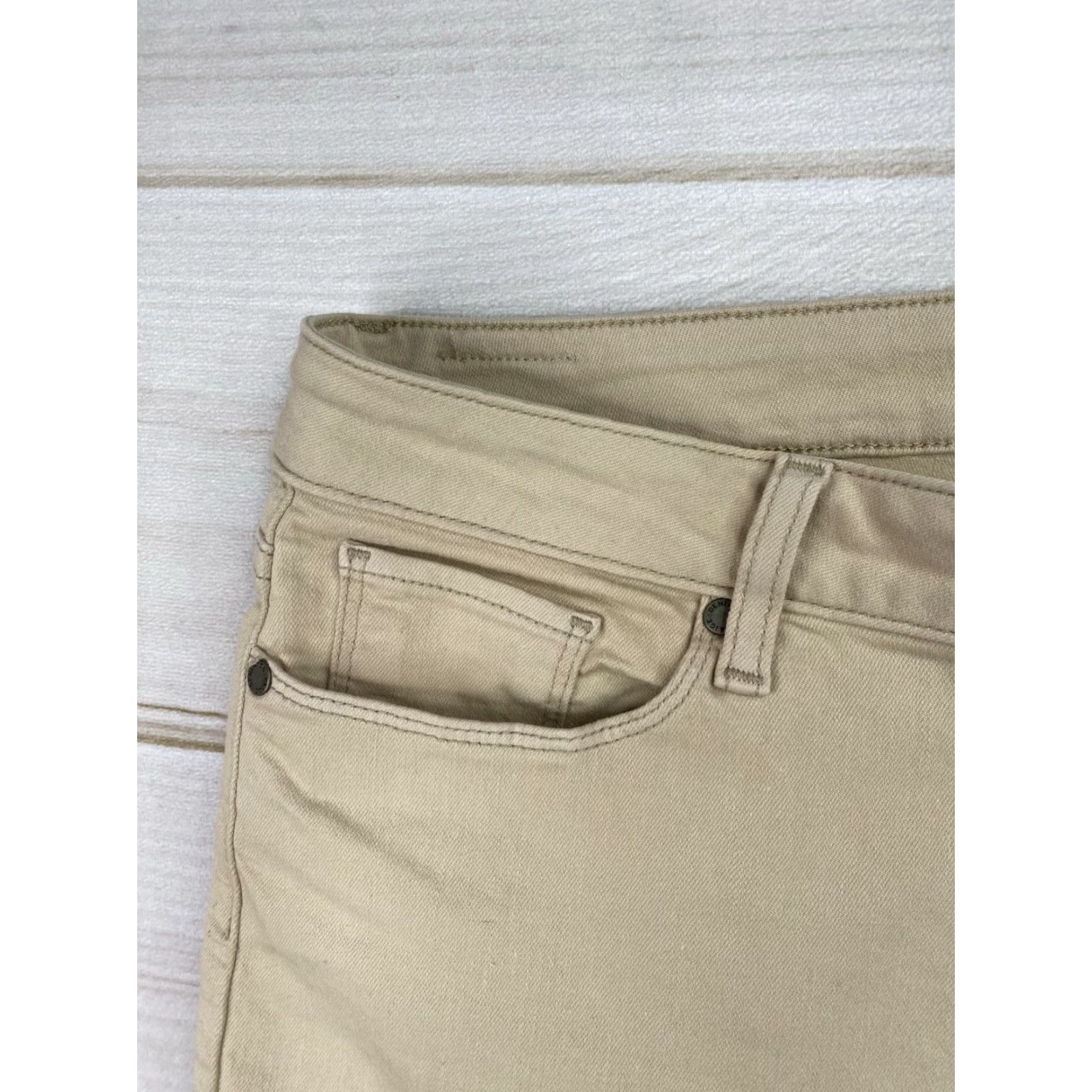 Paige Paige Jeans Women 32 Tan Kylie Crop Minimalist School Crop Jeans Medium Wash Beige 5-Pocket Design Mens? Wait. Size 24" / US 00 / IT 34 - 3 Thumbnail