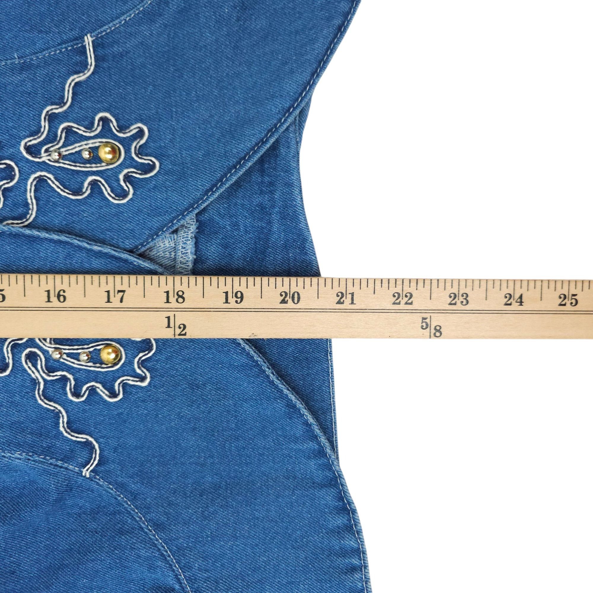 Other Pado Denim Western Jacket Womens S Vintage Embellished Open Size S / US 4 / IT 40 - 22 Thumbnail