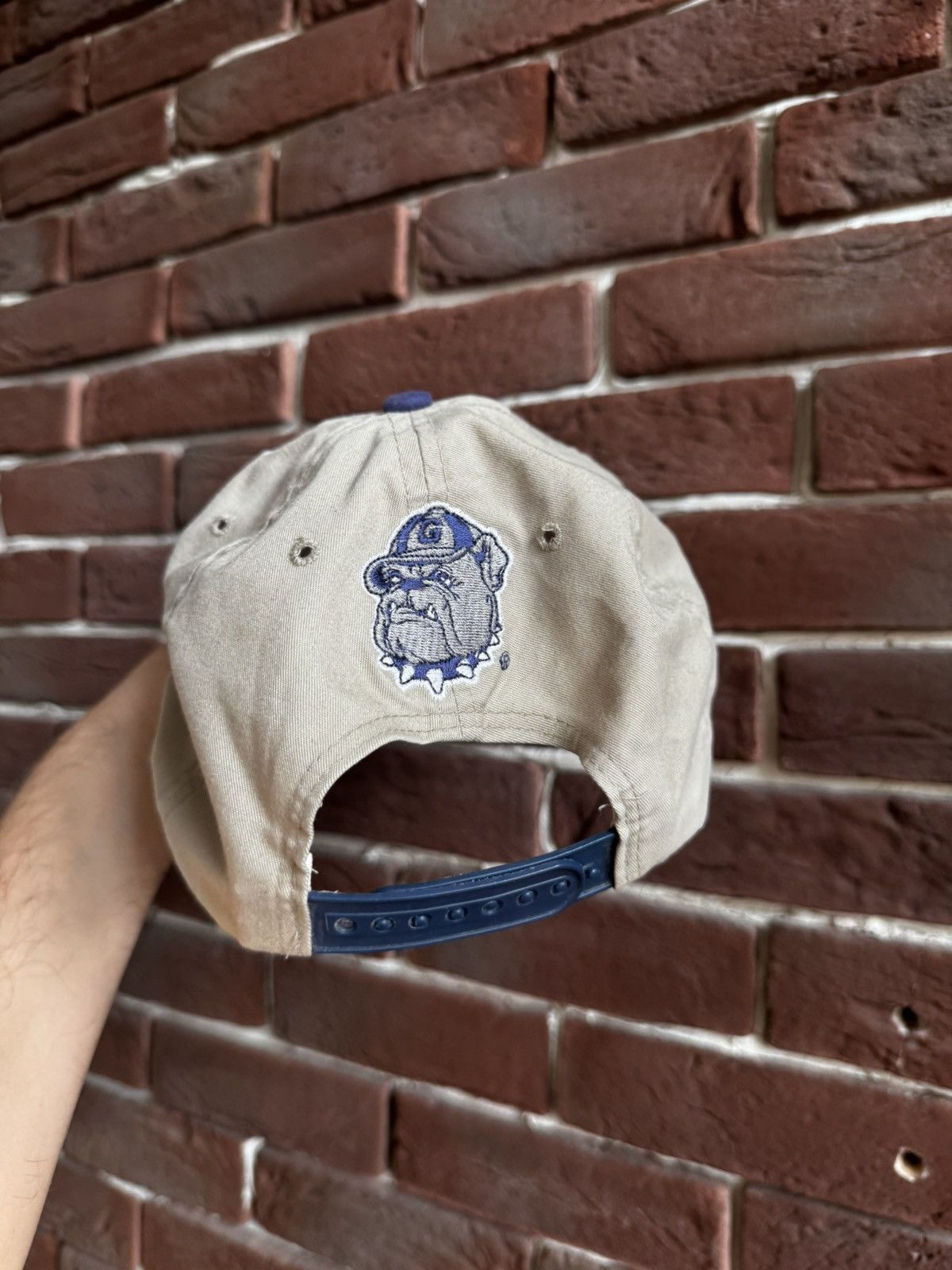 NBA Georgetown Hoyas Navy Vintage Hat Snapback NBA Print Rare Size ONE SIZE - 8 Thumbnail