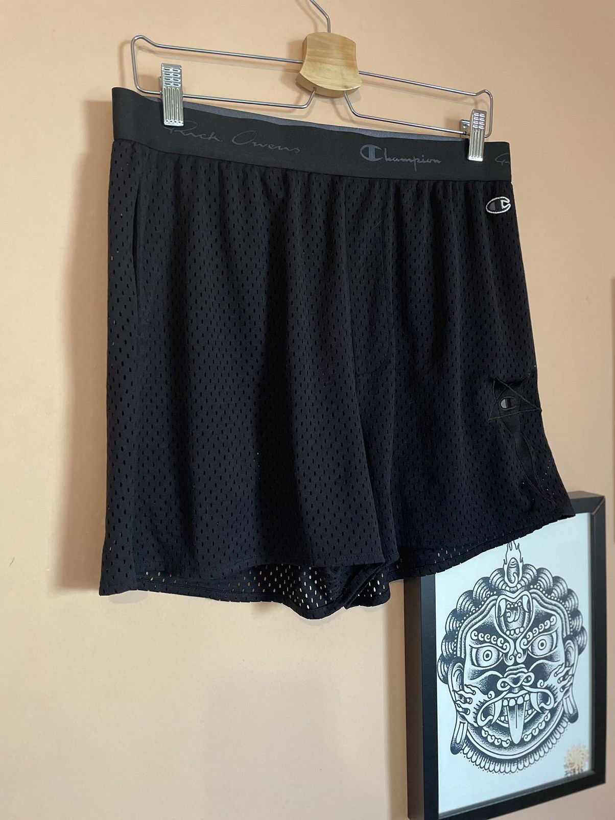 Champion × Rick Owens Rick Owens X Champion Basketball Mesh Shorts 1st collection Size US 32 / EU 48 - 1 Thumbnail