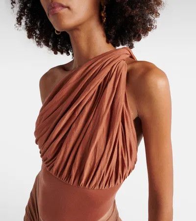 Rick Owens o1y0126 Bodysuit in Brick Red Size XS / US 0-2 / IT 36-38 - 2 Thumbnail
