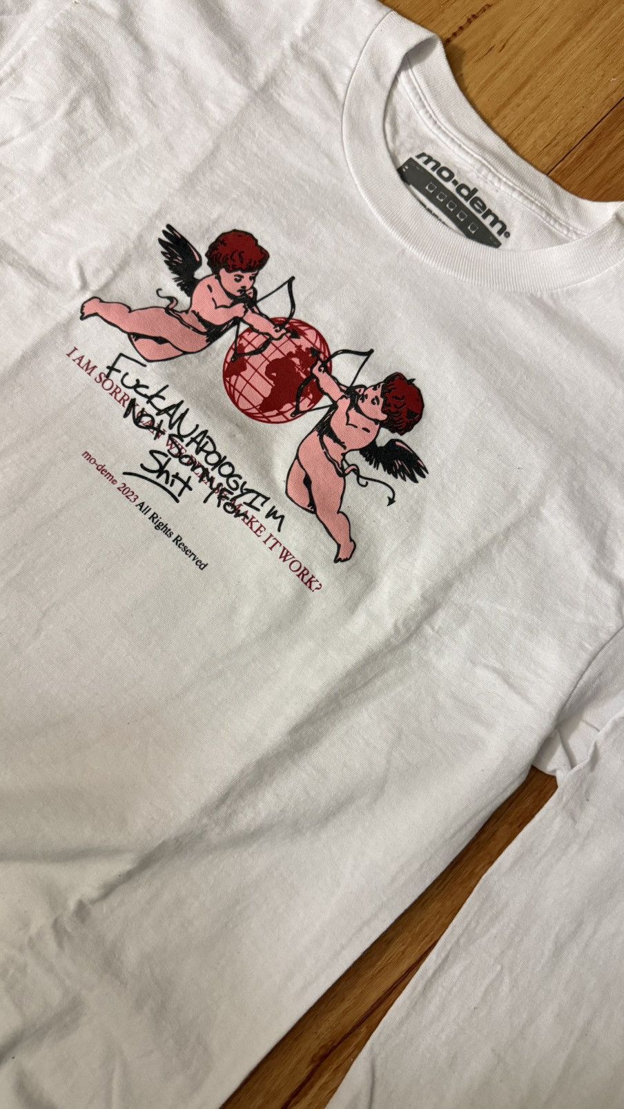 Vintage Rare Broken Hearts x Mo-dem Tour Shirt The Lover tarot Sz L Size US L / EU 52-54 / 3 - 3 Thumbnail