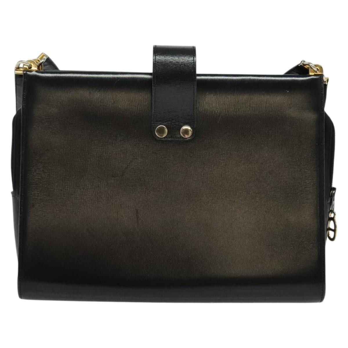 Dior DIOR Shoulder Bag Leather Black Gold Size ONE SIZE - 3 Thumbnail