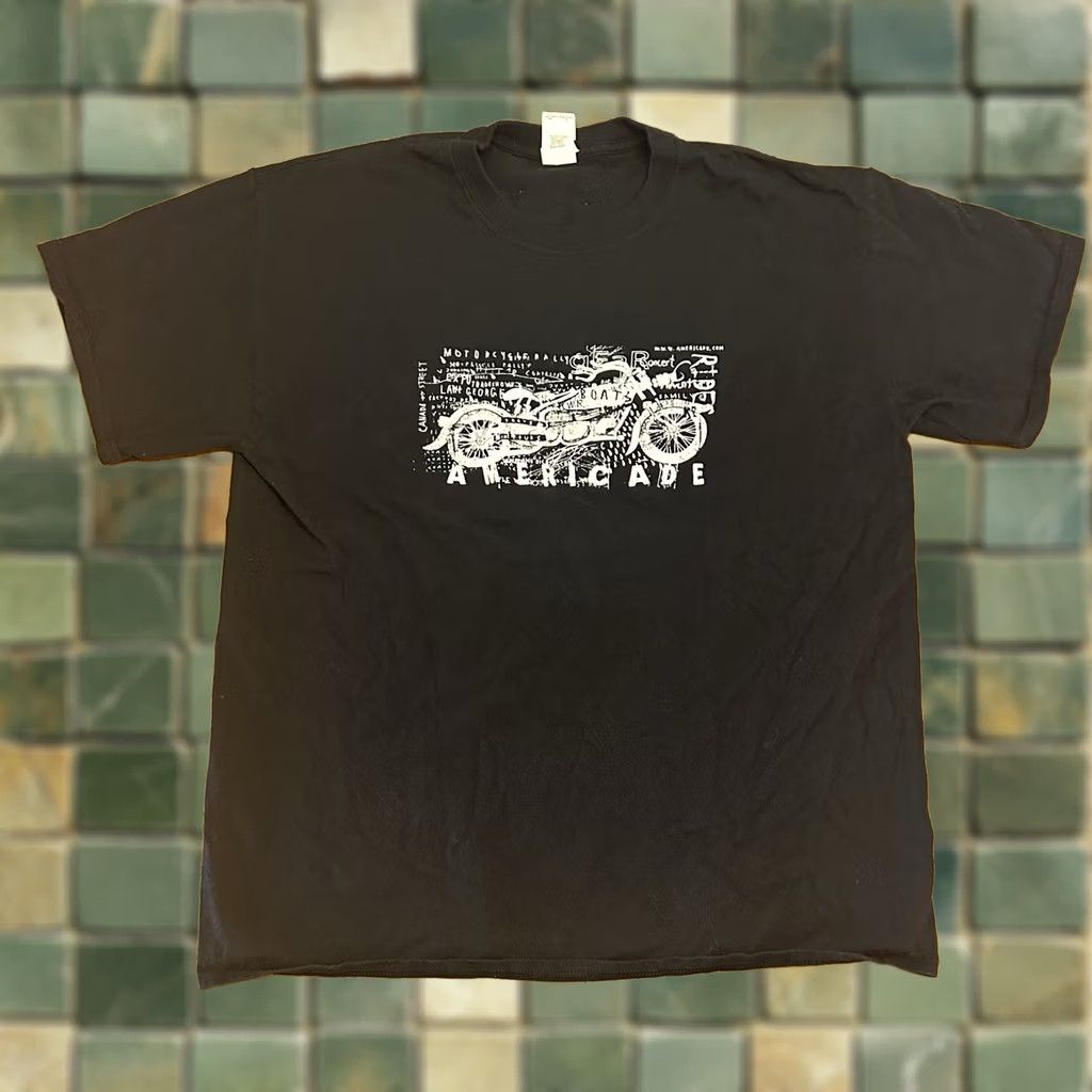 Vintage VINTAGE Americade Motorcycle Rally T Shirt Large Black Men Size US L / EU 52-54 / 3 - 1 Thumbnail