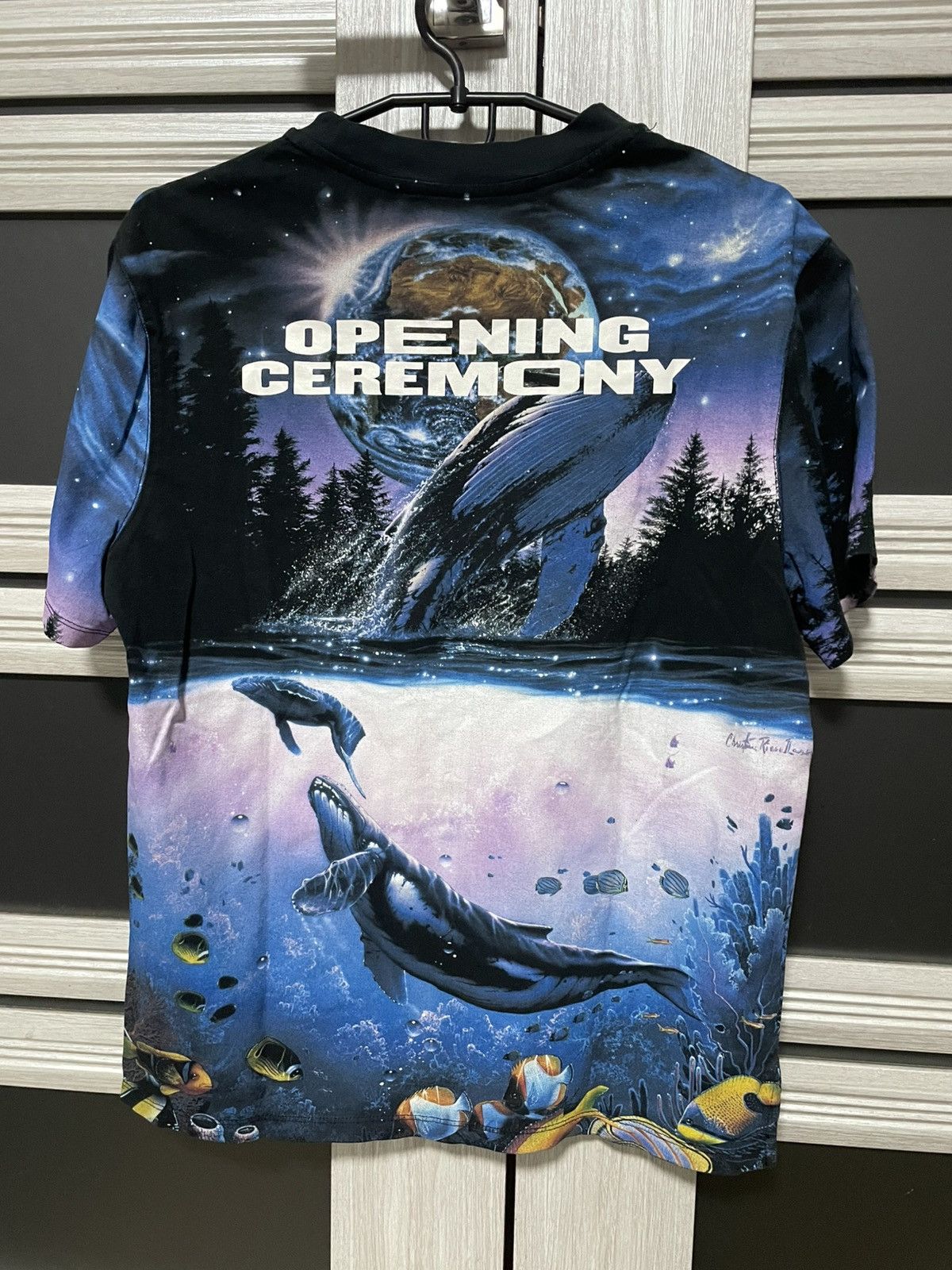 Opening Ceremony Rare Opening Ceremony Christian Riese Lassen Galaxy T Shirt Size US S / EU 44-46 / 1 - 1 Thumbnail