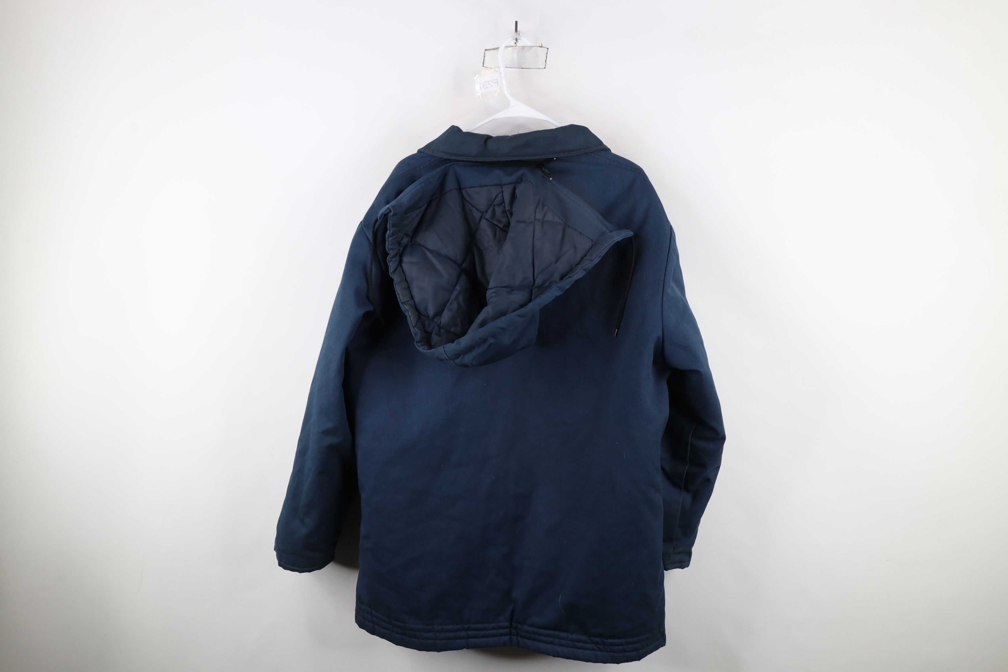 Vintage Vintage 60s 70s Co FoMoCo Quilted Hooded Mechanic Jacket USA Size US L / EU 52-54 / 3 - 8 Thumbnail