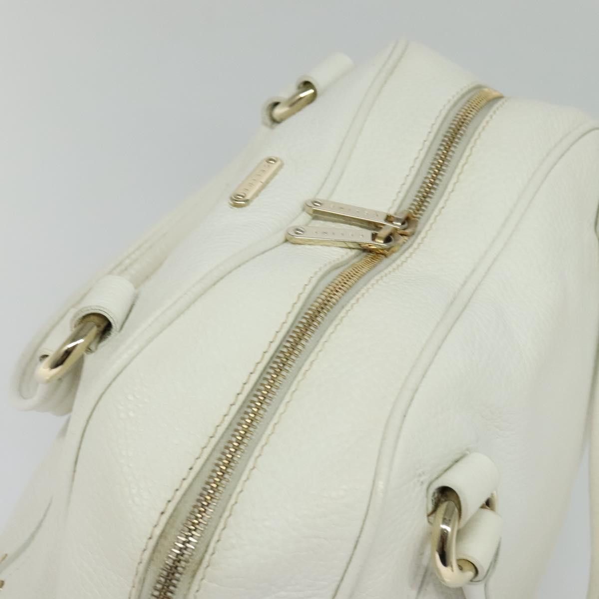 Celine CELINE Hand Bag Leather White Gold Size ONE SIZE - 6 Thumbnail