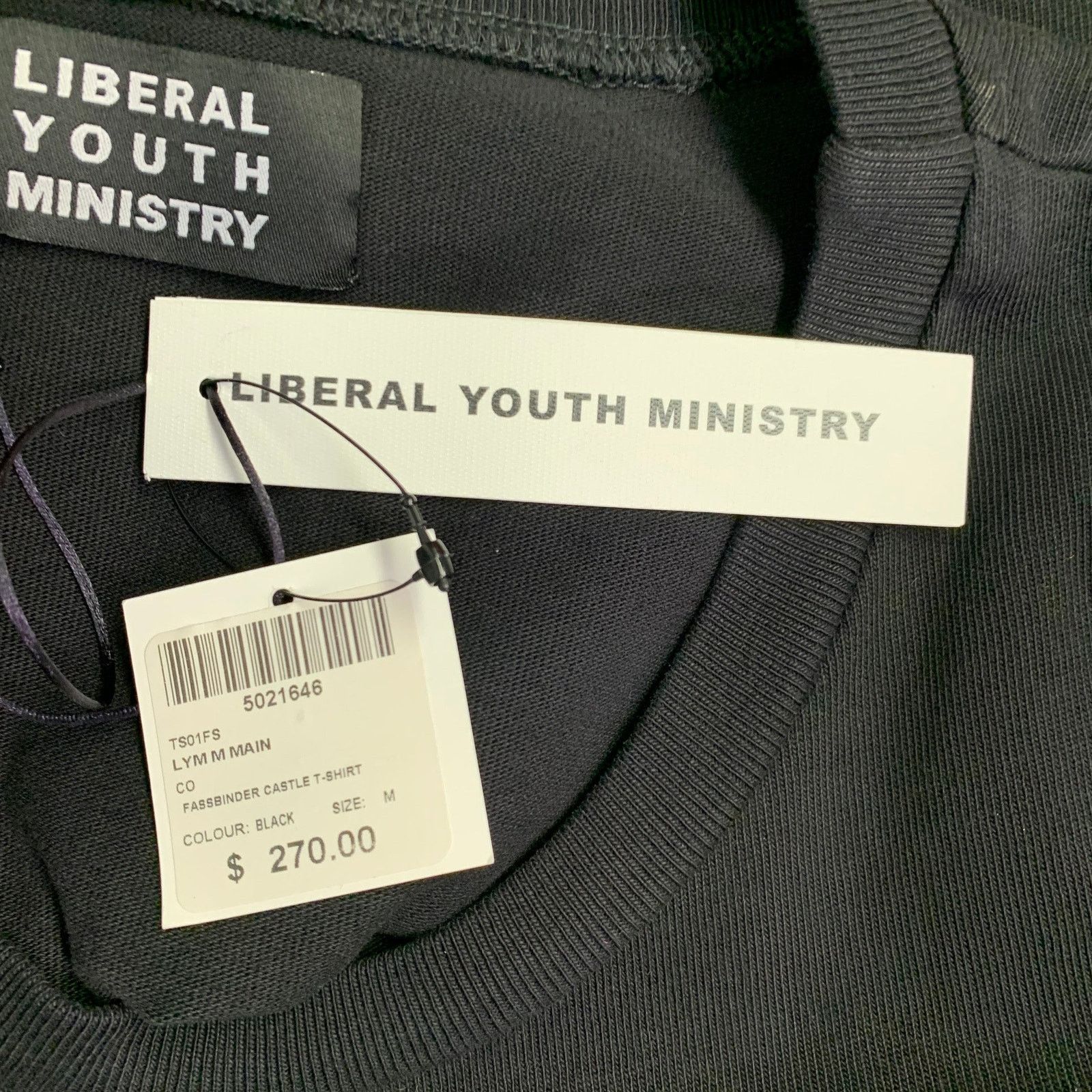Liberal Youth Ministry FW21 Size M Black White Print Cotton Crew Neck T-shirt Size US M / EU 48-50 / 2 - 6 Thumbnail