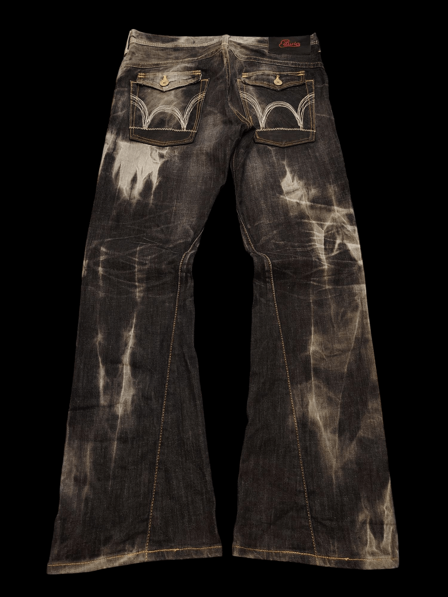 Who Decides War Japanese Edwin Flared Jeans Distressed Denim Size US 34 / EU 50 - 17 Thumbnail
