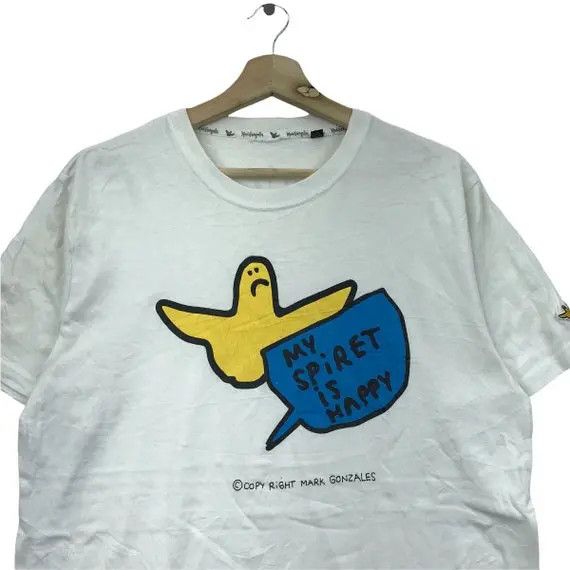 Vintage MARK GONZALES SKATEBOARD Gonz Tee Shirt Powell Peralta Bones Size US M / EU 48-50 / 2 - 3 Thumbnail