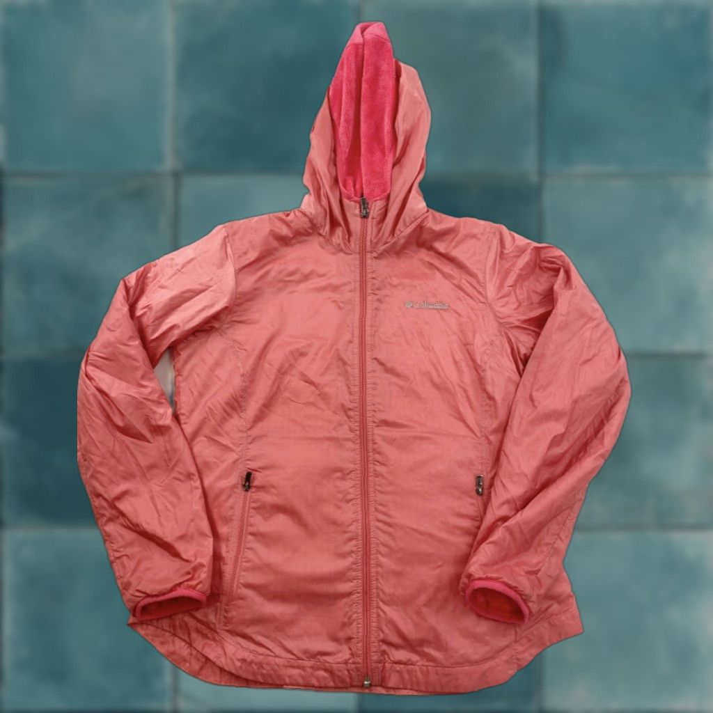 Pinko Columbia Jacket Women’s Pink Full Zip Hooded Fleece Lined M Size M / US 6-8 / IT 42-44 - 1 Thumbnail