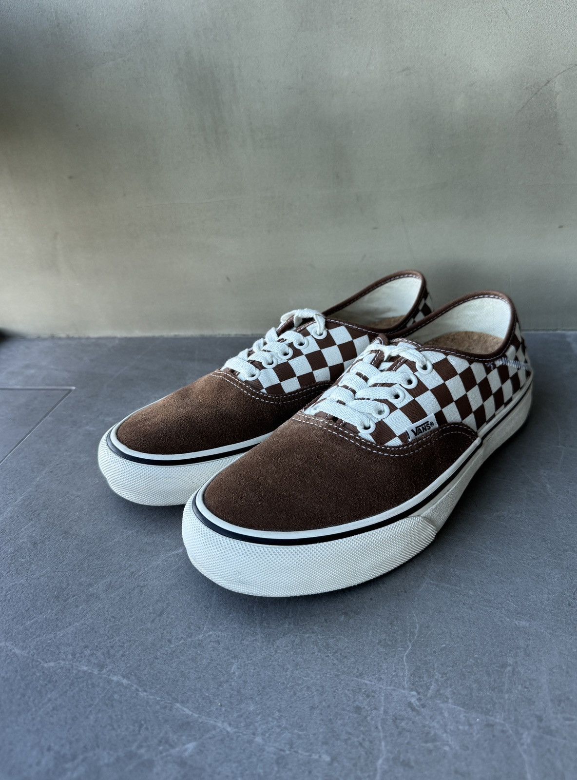 Vans Vans Authentic VR3 SF Brown Suede Checkboard Sneakers Rare Size US 8.5 / EU 41-42 - 5 Thumbnail
