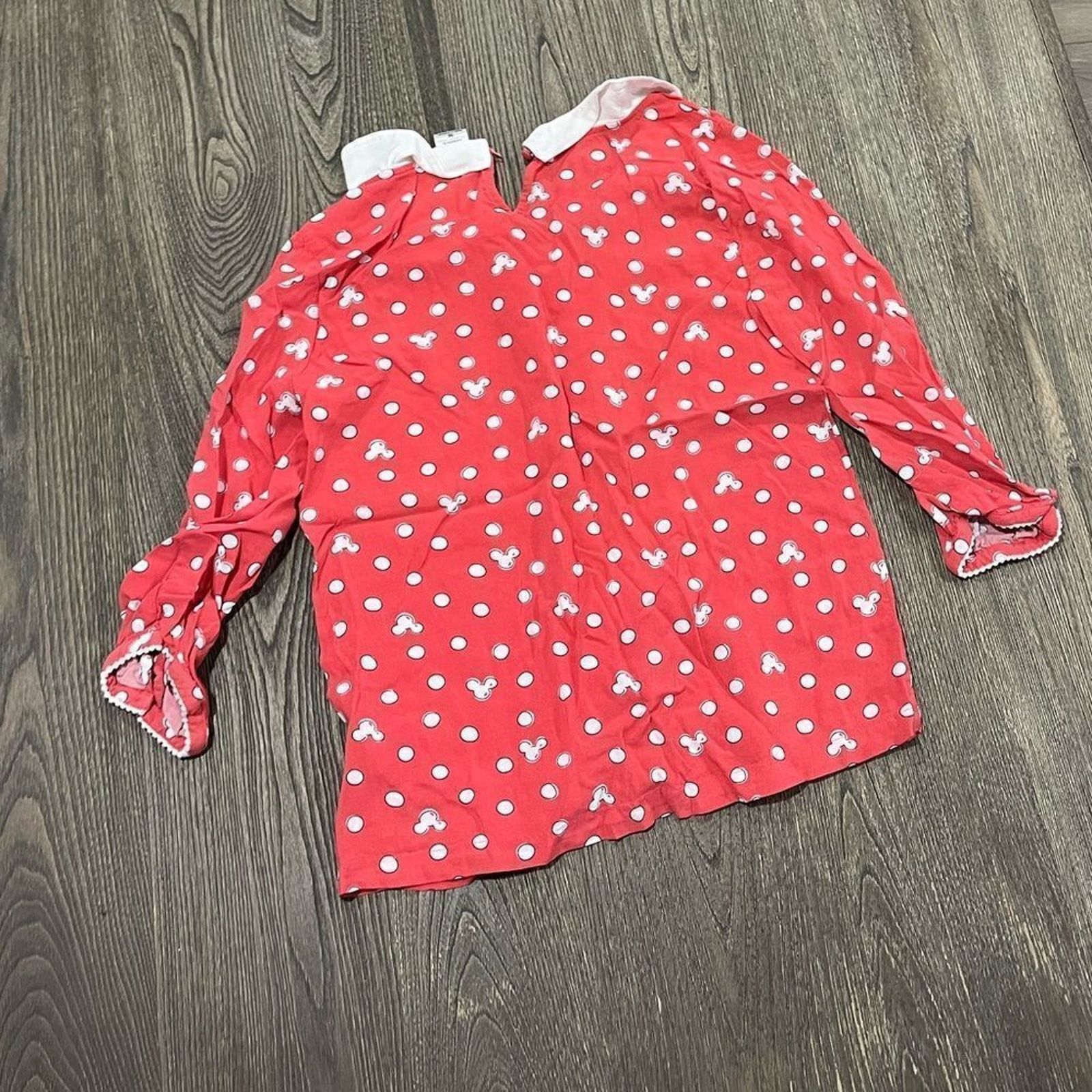 Disney Disney LC Lauren Conrad Polka Dot Blouse Button Front Size M Size M / US 6-8 / IT 42-44 - 5 Thumbnail