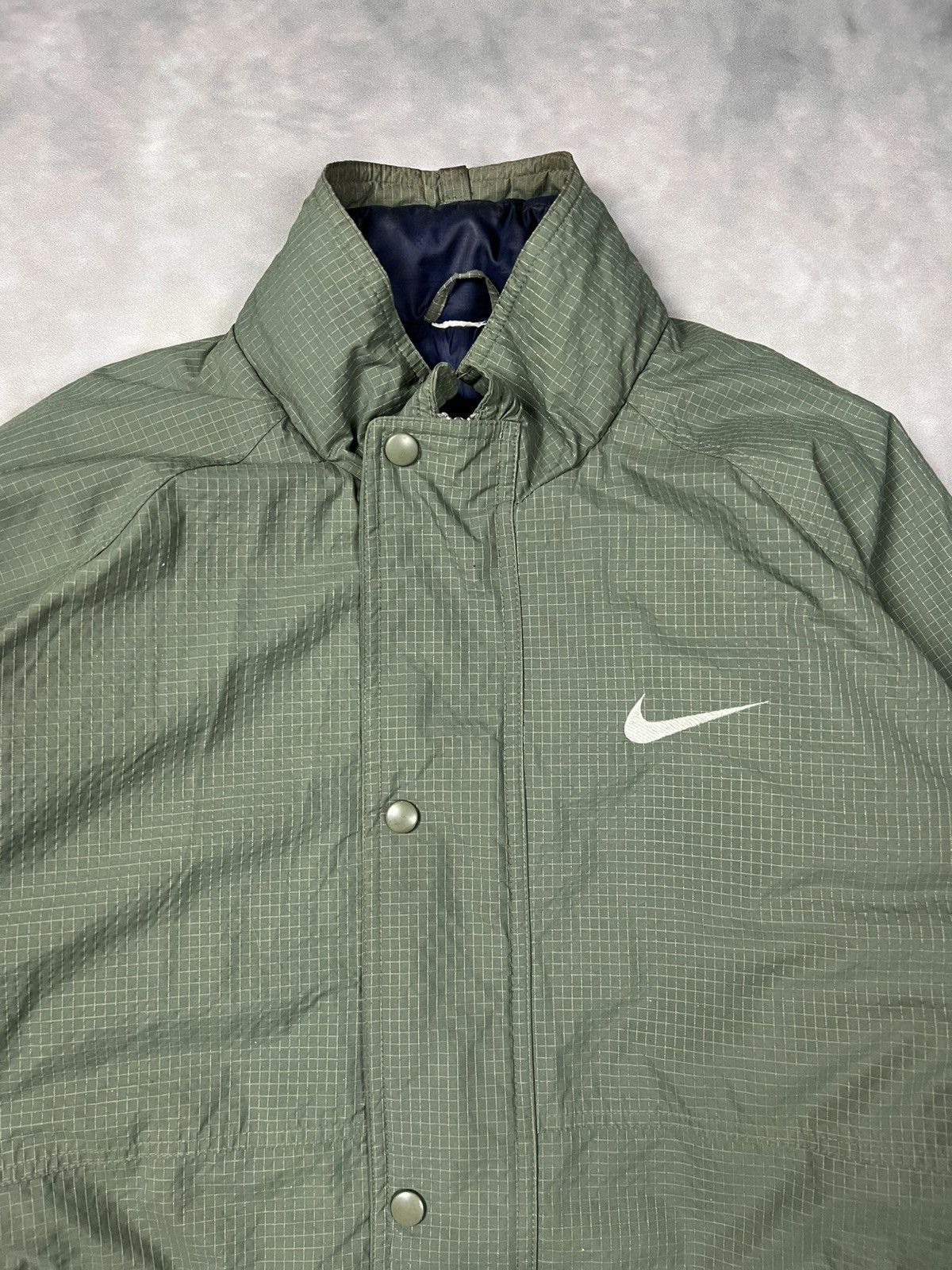 Nike Vintage Nike 00s Ripstop Puffer Jacket Green Mini Swoosh XL Size US XL / EU 56 / 4 - 6 Thumbnail