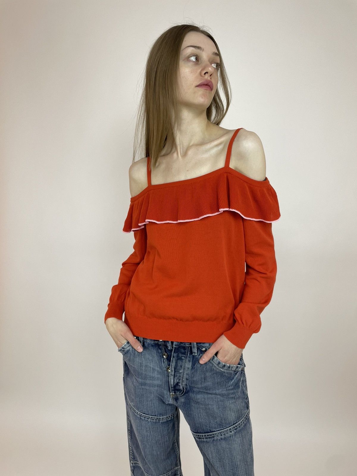 Japanese Brand × Moschino BOUTIQUE MOSCHINO sleeve less Top Women’s size US8 IT42 F38 Size M / US 6-8 / IT 42-44 - 6 Thumbnail