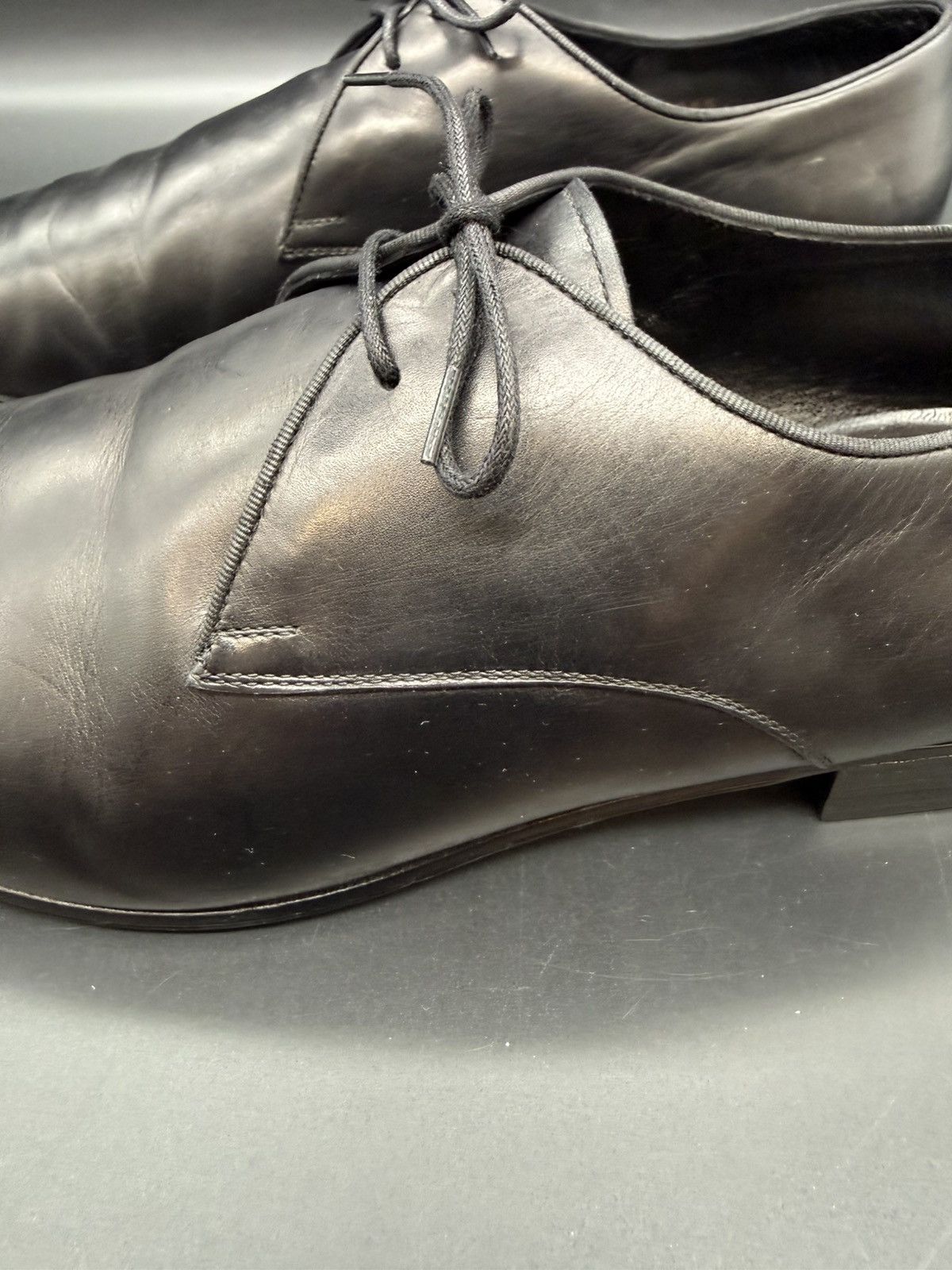 Saint Laurent Paris SAINT LAURENT PARIS — Black Leather Derby | EU 44.5 Size US 11.5 / EU 44-45 - 19 Thumbnail