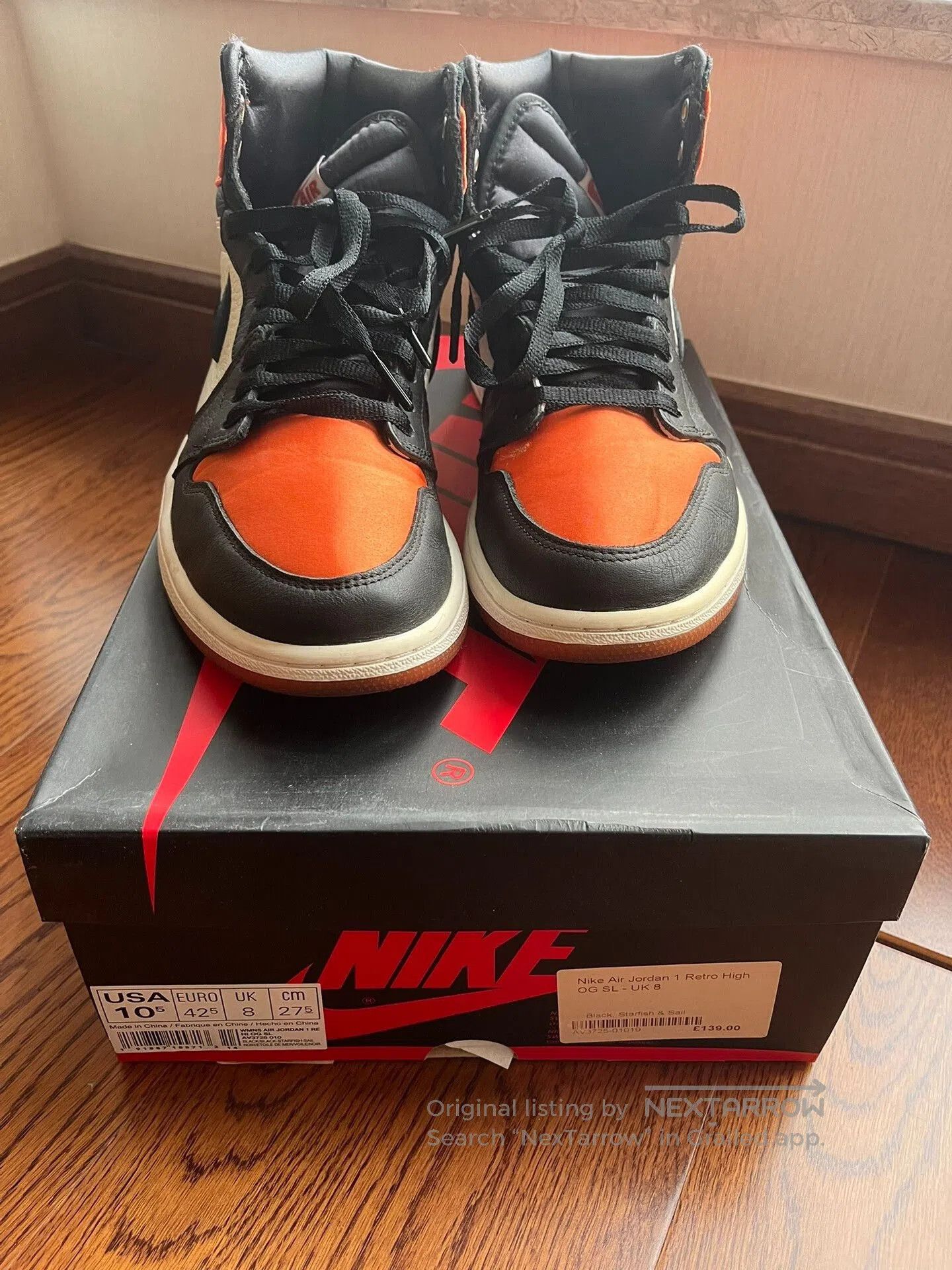 Jordan Brand aj1 silk扣碎 basketball shoes. Size US 10.5 / EU 43-44 - 2 Thumbnail