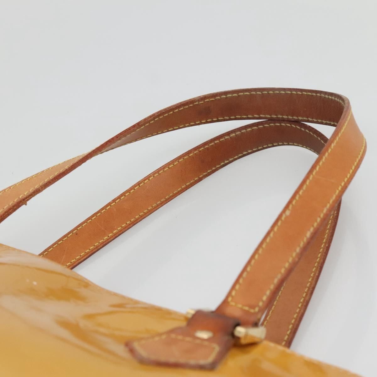 Louis Vuitton LOUIS VUITTON Monogram Vernis Houston Hand Bag Beige M91004 Size ONE SIZE - 8 Thumbnail