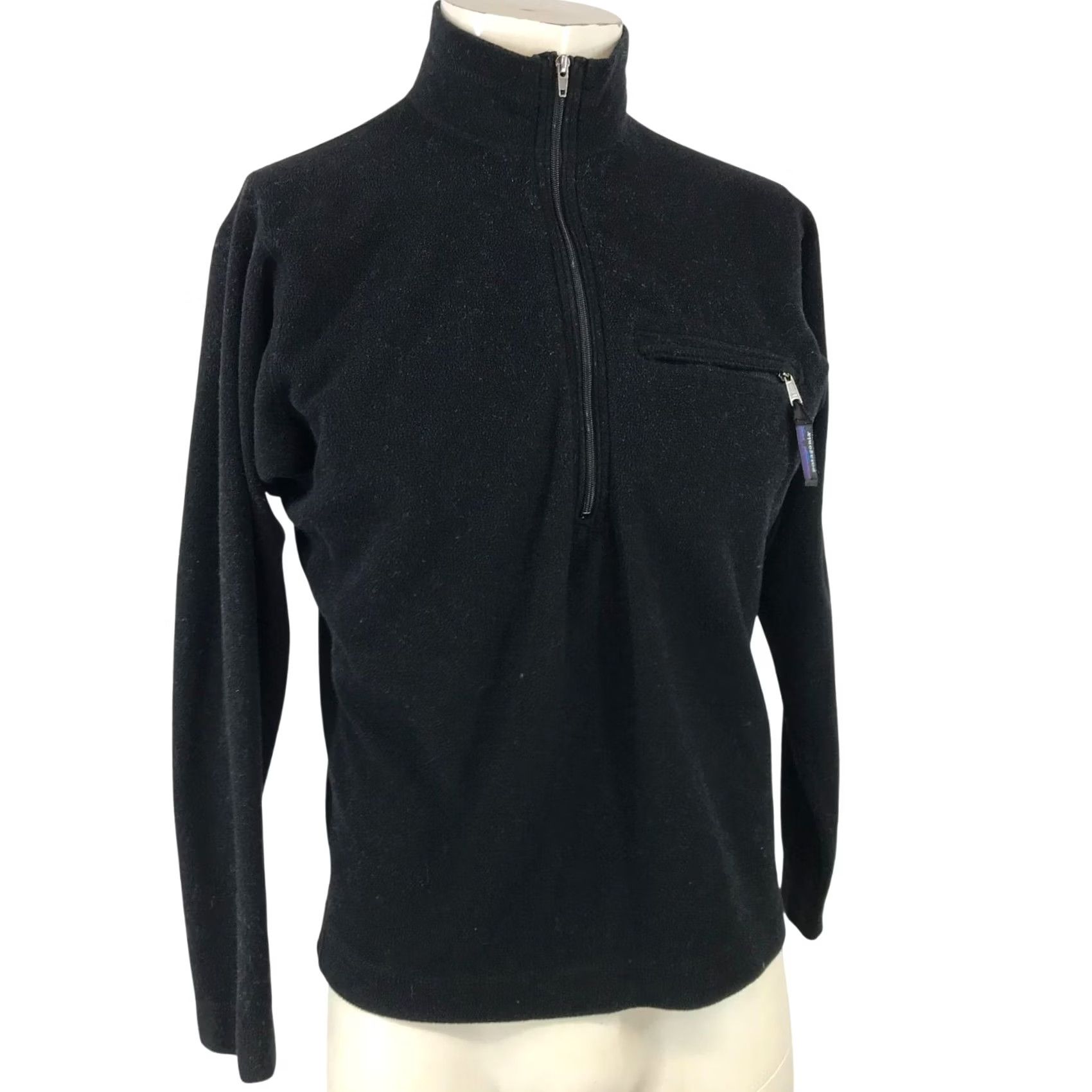 Patagonia VTG Patagonia - Men's Small - Black Fleece Half Zip Pullover Jacket USA, Fleece, Zip, Jacket, Men, Black, Patagonia, USA, S Size US S / EU 44-46 / 1 - 2 Thumbnail