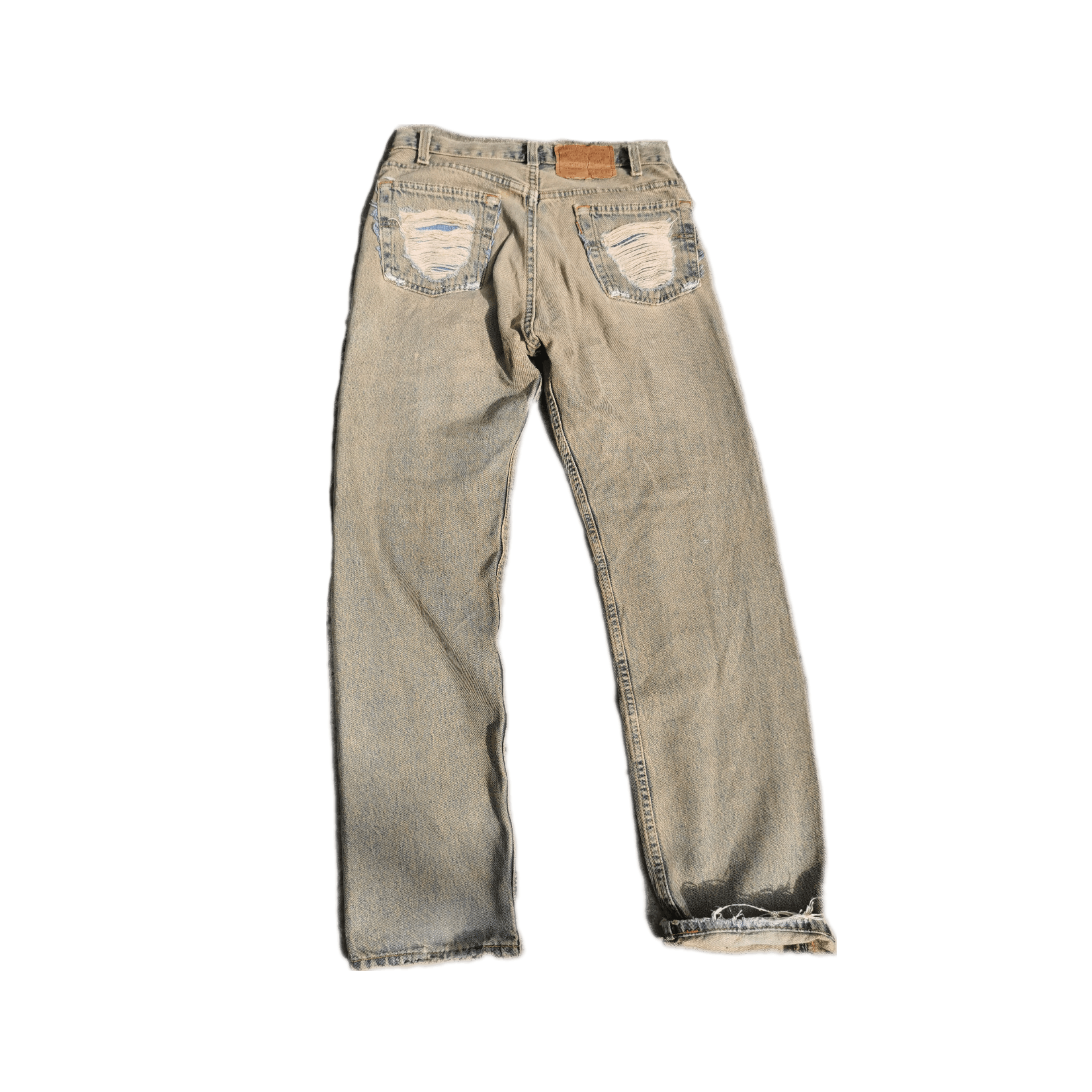 Levi's Vintage Clothing 🇺🇸 80s Vintage Destroy 501 Rusty Distressed Levis Denim Size US 30 / EU 46 - 2 Thumbnail
