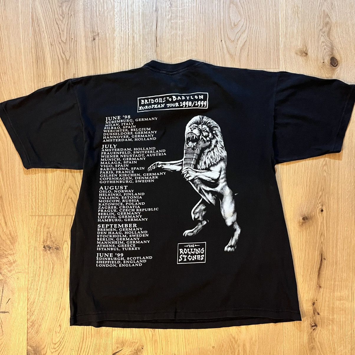 Band Tees × The Rolling Stones × Vintage The Rolling Stones Vintage 1998 EUTour Tshirt Size US L / EU 52-54 / 3 - 5 Thumbnail