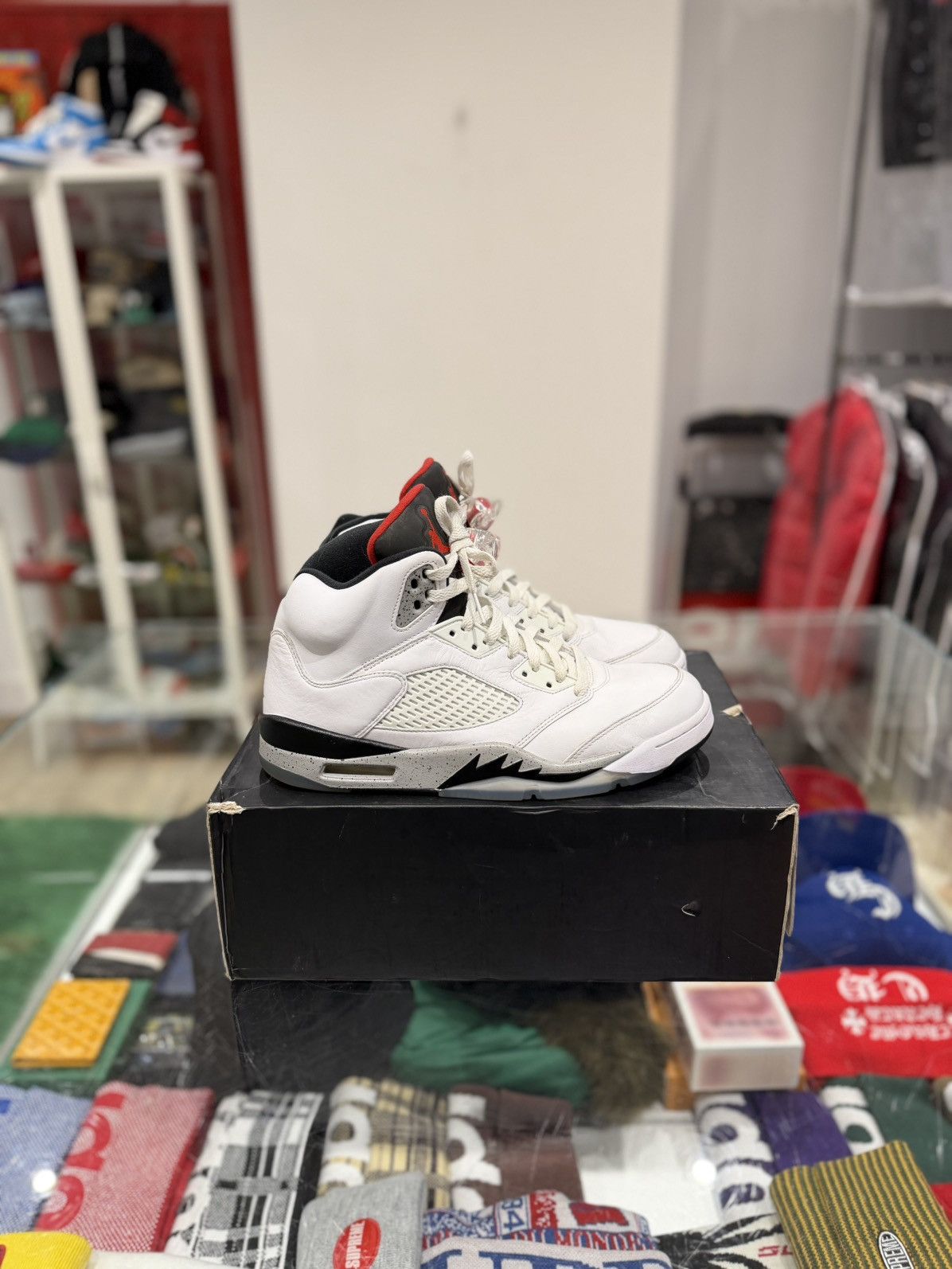 Jordan 5 White Cement Size: 10