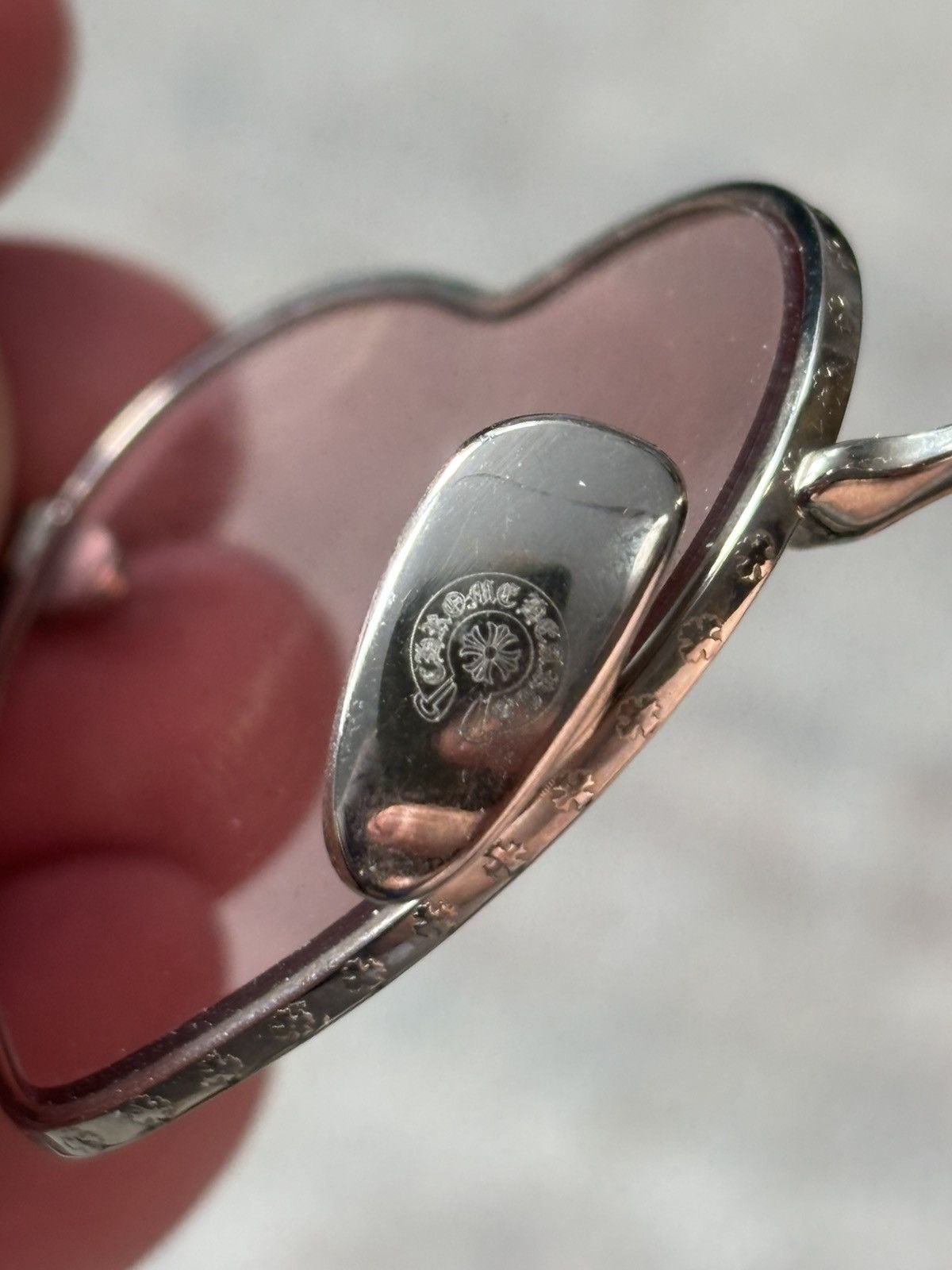 Chrome Hearts Bean Sunglasses Pink & Silver Size ONE SIZE - 13 Thumbnail