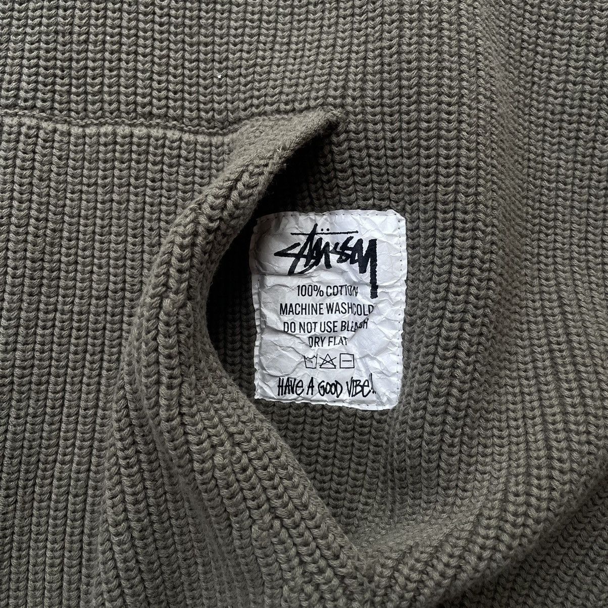 Stussy × Vintage Stussy Cotton Knit Hoodie RARE Size Medium Size US M / EU 48-50 / 2 - 3 Thumbnail