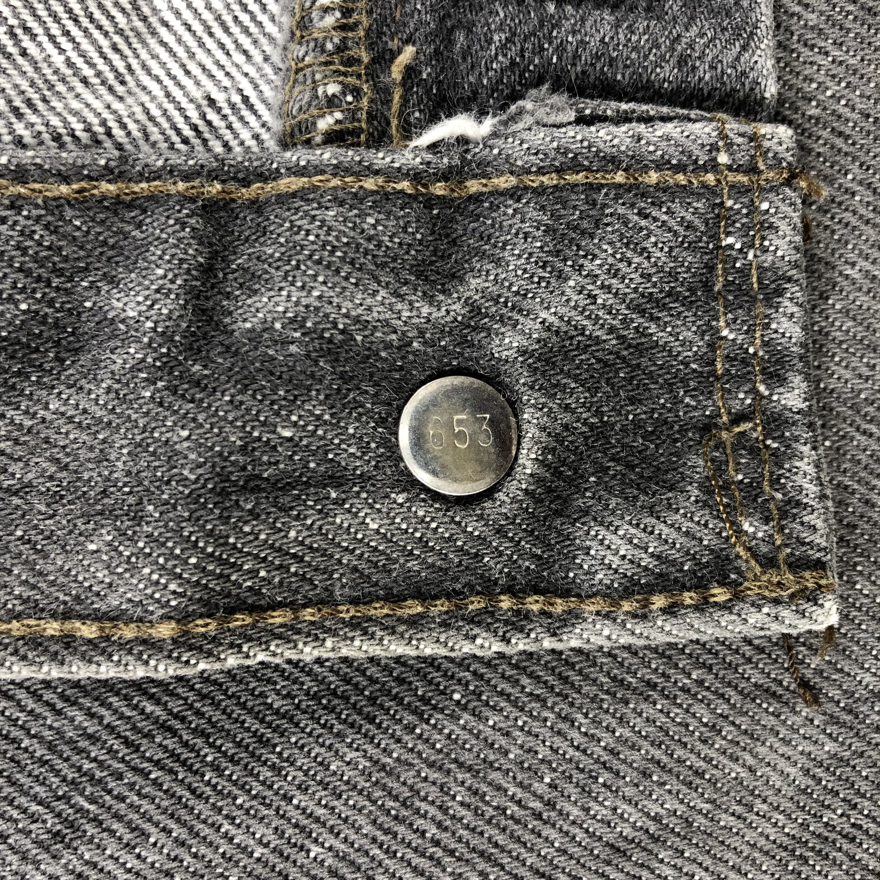 Levi's Vintage 90s Levis 501 Faded Black Jeans-JM2063 Size US 34 / EU 50 - 8 Thumbnail