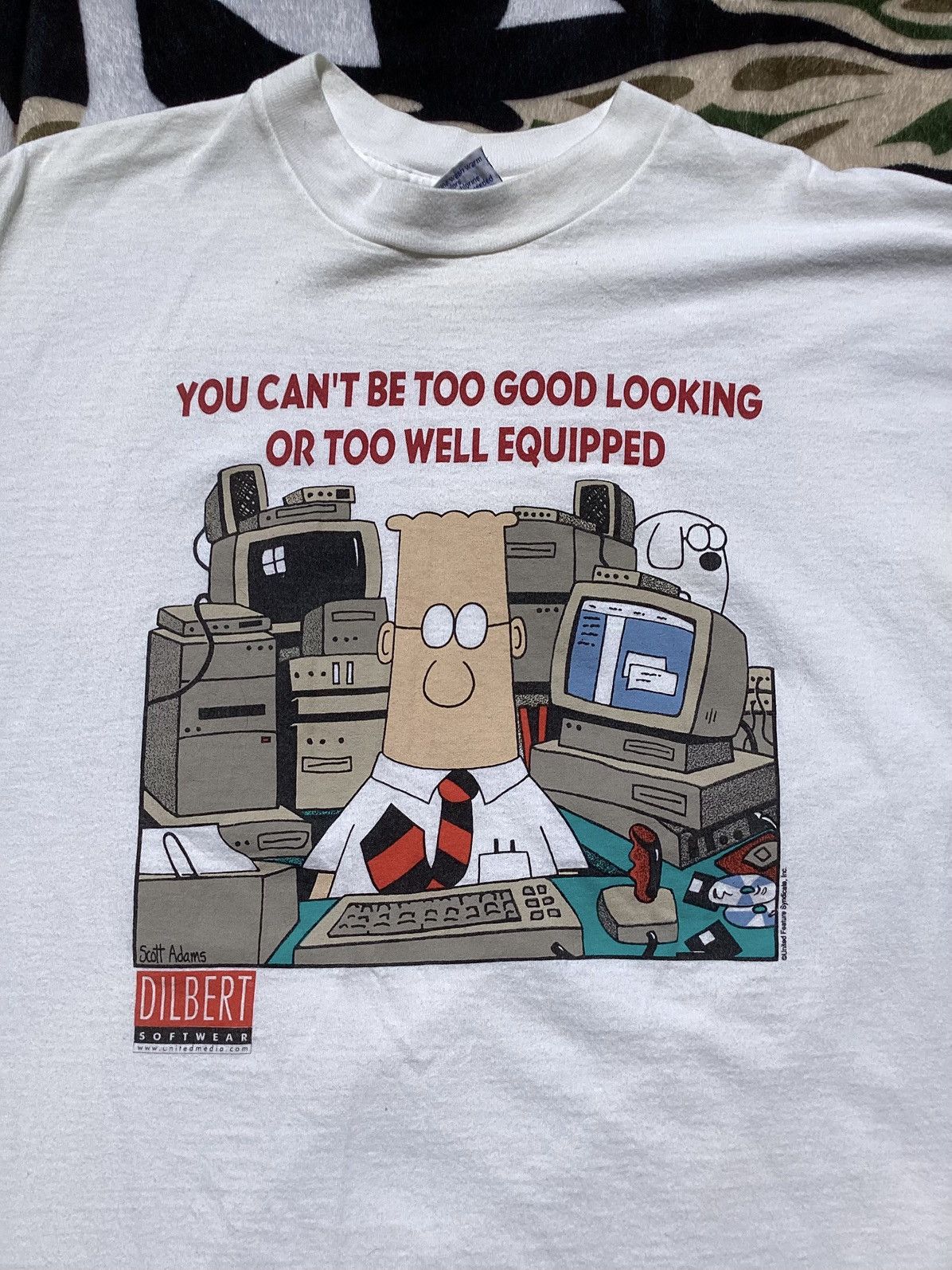 All Sport × Vintage Vtg 90s Dilbert comic strip Scott Adams all sport USA made T Size US XL / EU 56 / 4 - 2 Thumbnail