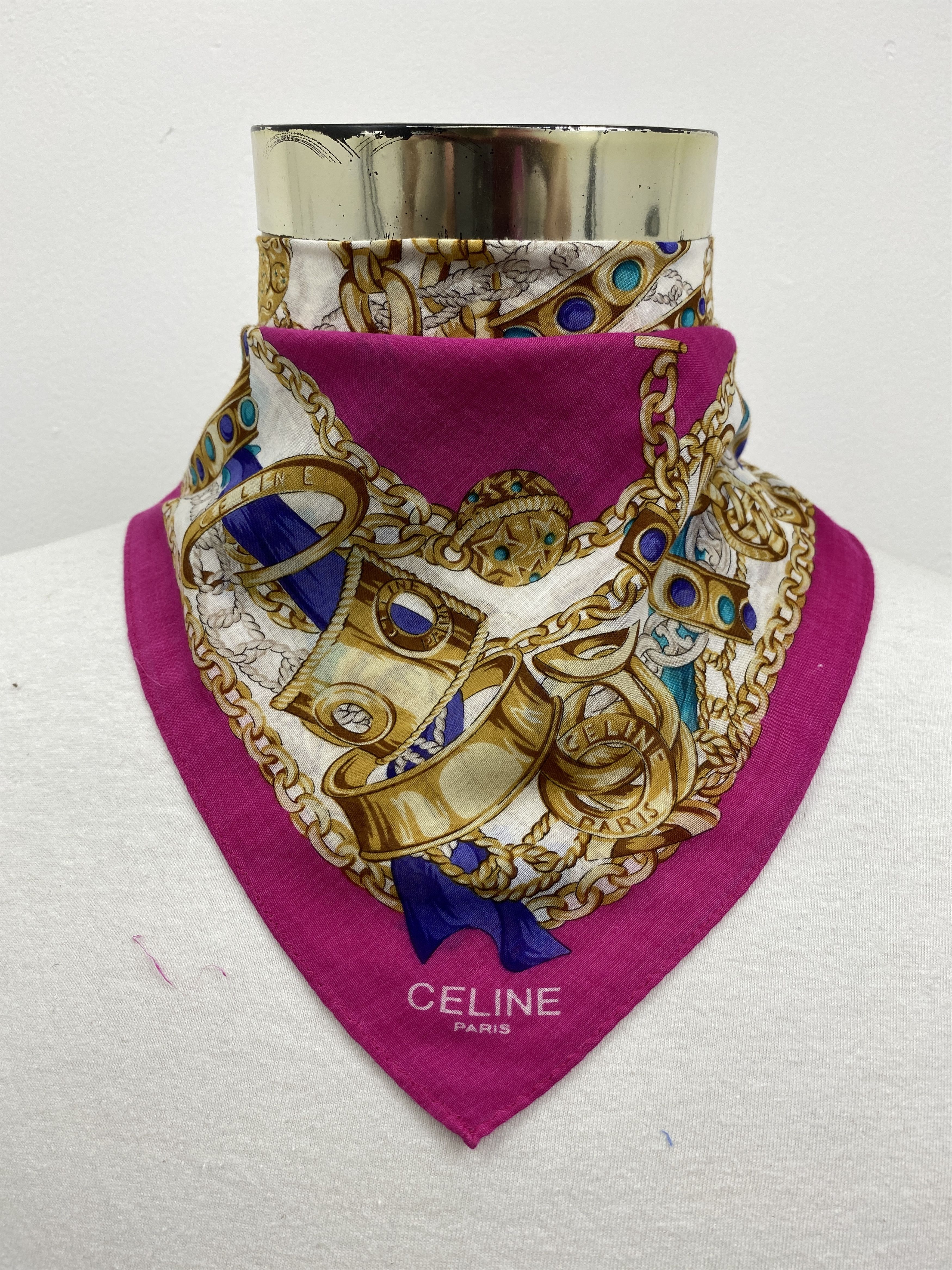 Celine Celine Handkerchief / Bandana / Neckerchief HKC0477 Size ONE SIZE - 1 Thumbnail