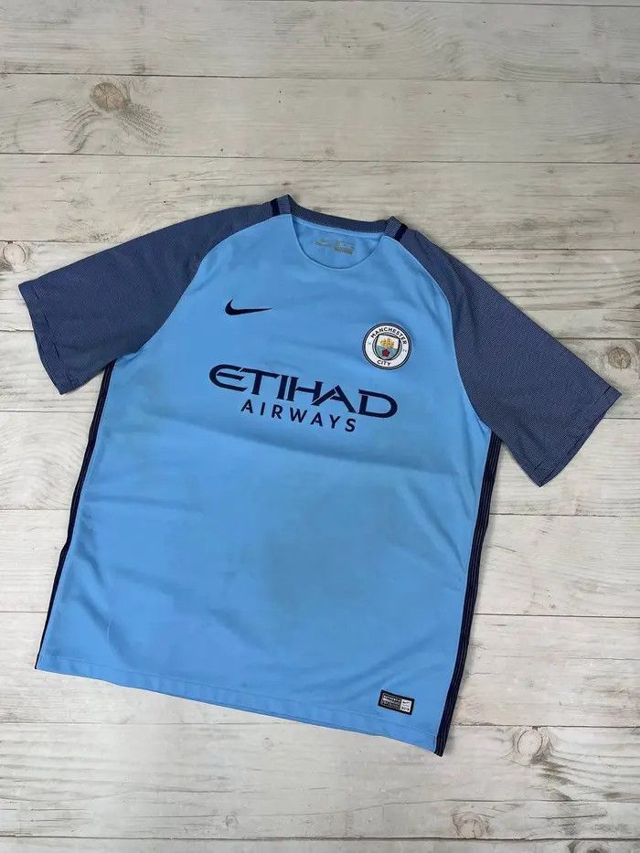 Nike Nike MANCHESTER CITY 2016 2017 HOME Football SHIRT JERSEY Size US XL / EU 56 / 4 - 1 Thumbnail