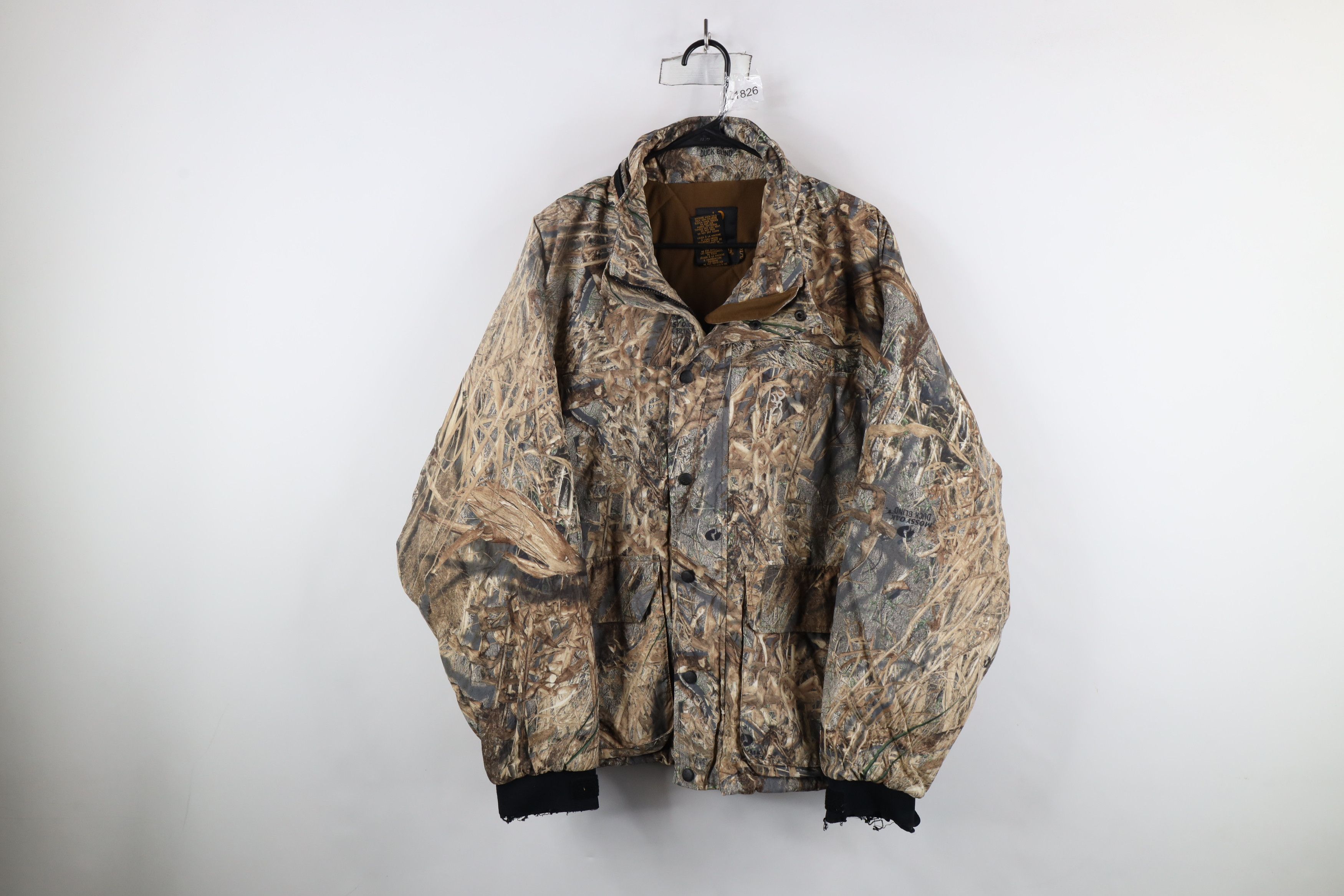 Vintage Vintage 90s Streetwear Duck Blind Camouflage Quilted Jacket Size US XL / EU 56 / 4 - 1 Thumbnail