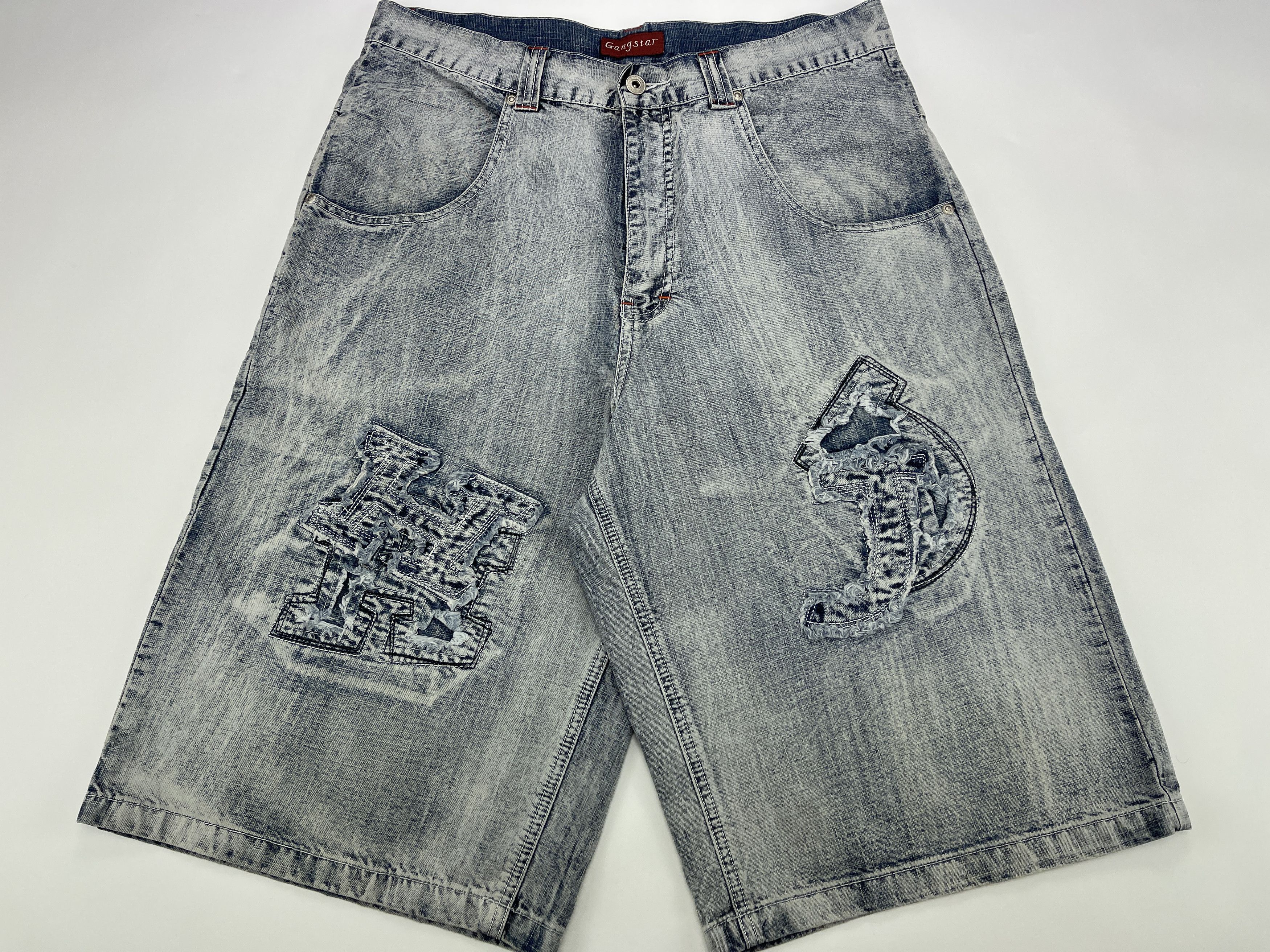 Other Gangstar jeans shorts, vintage baggy denim, 90s hip hop W 34 Size US 34 / EU 50 - 1 Thumbnail