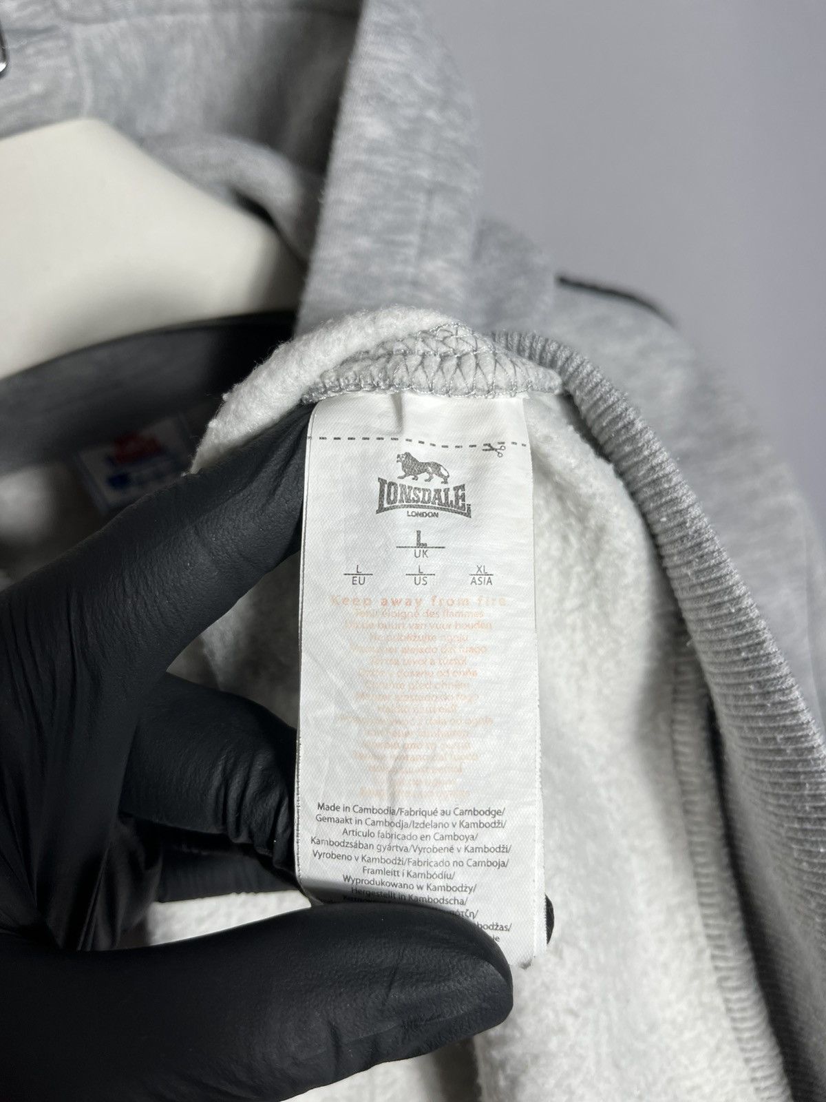 Lonsdale Lonsdale London hoodie full zip grey mens winter Size US L / EU 52-54 / 3 - 8 Thumbnail