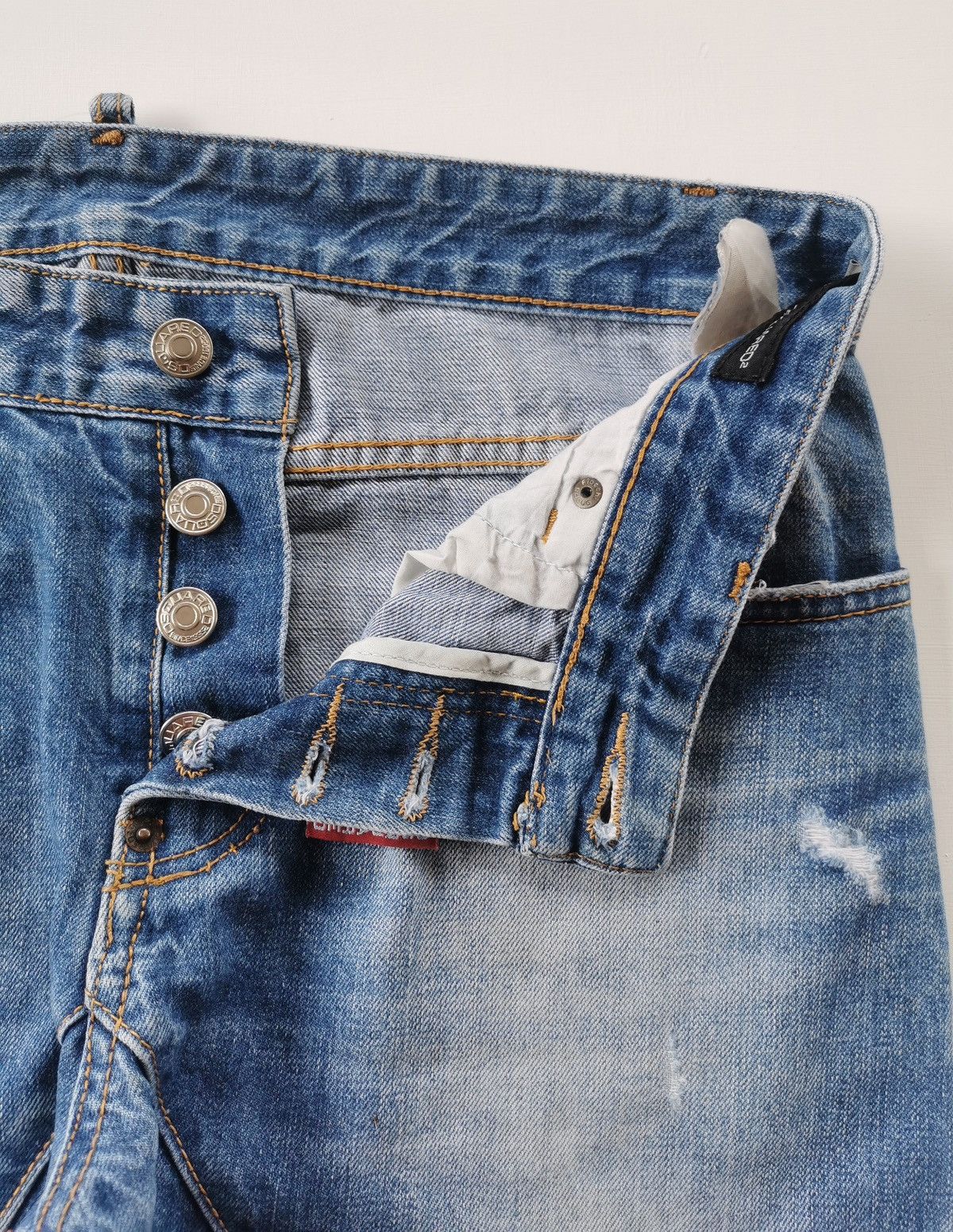 Dsquared2 Dsquared2 Distressed Reworked Ankle Denim Size US 33 - 5 Thumbnail